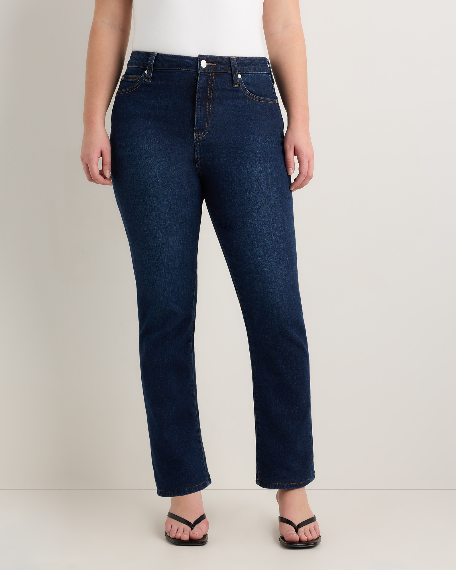 Midnight Blue Curvy Bella Stretch Straight Jeans