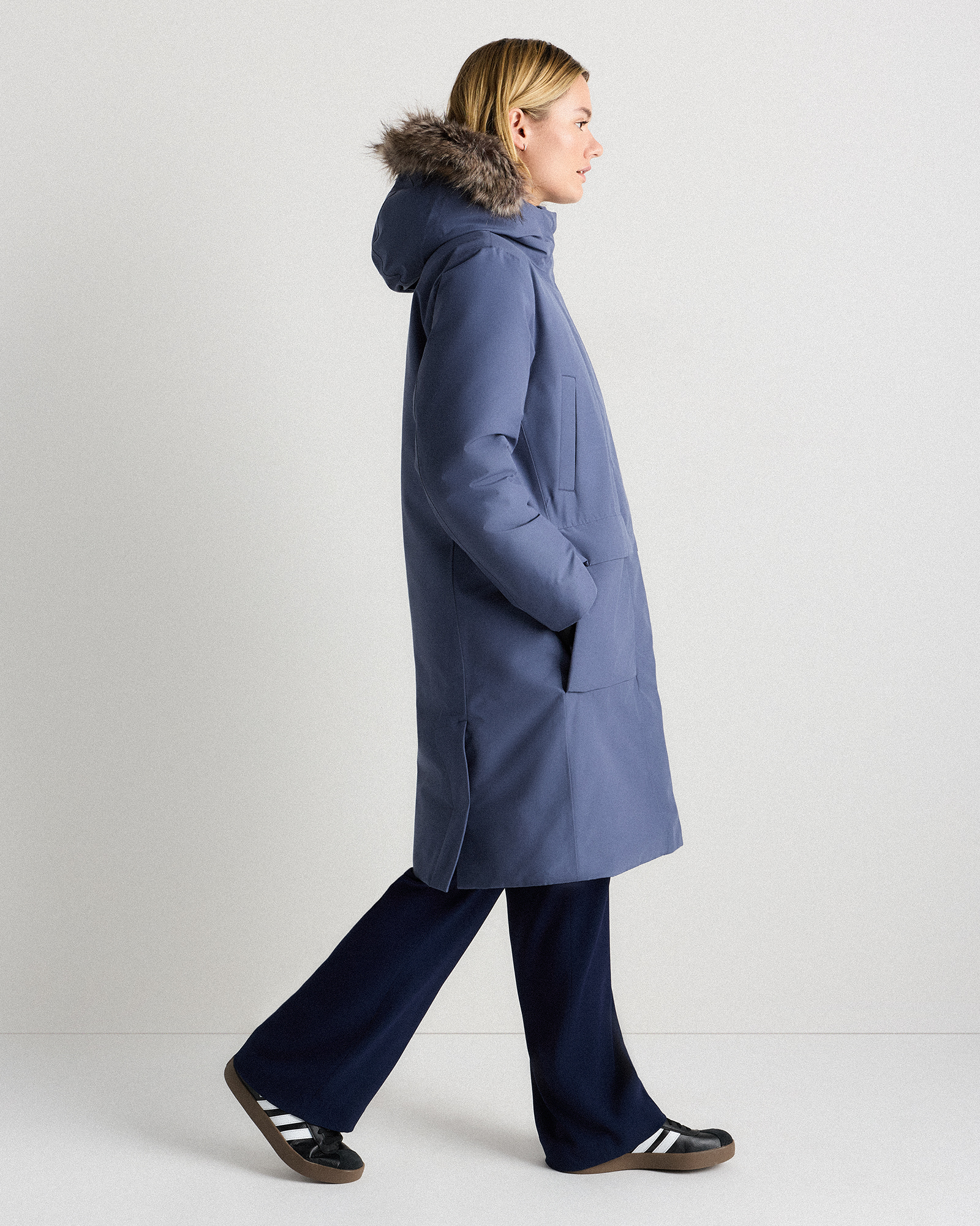 Responsible Down Hooded Long Parka