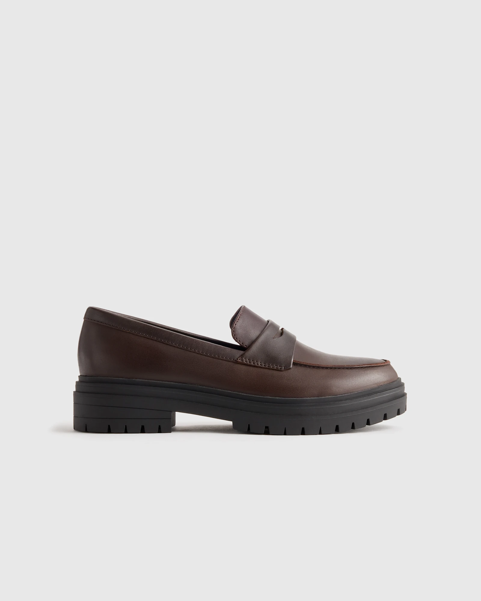 Italian Leather Lug Sole Loafer