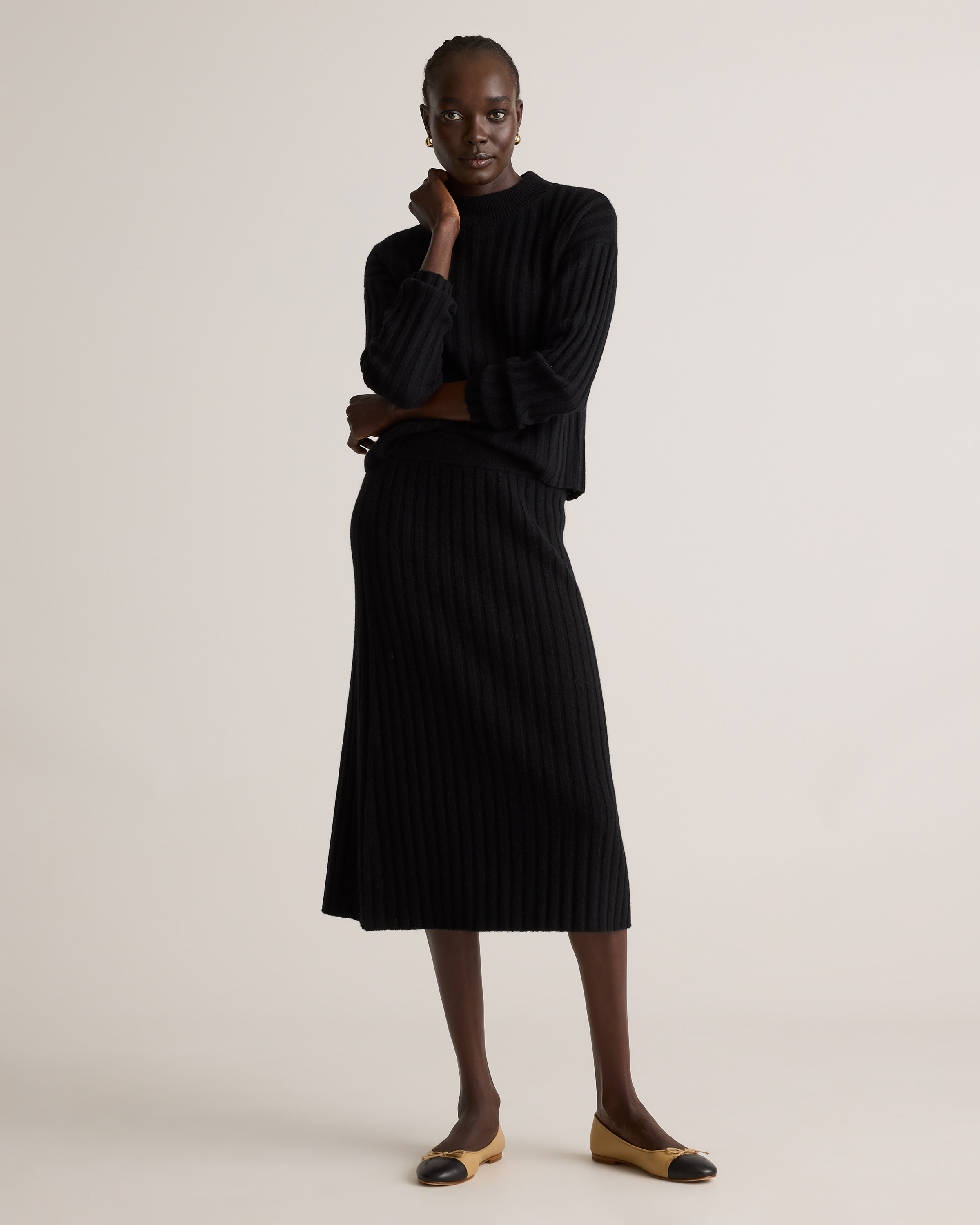 black full skirt midi dress Nightbloom Pleated Midi Dress S