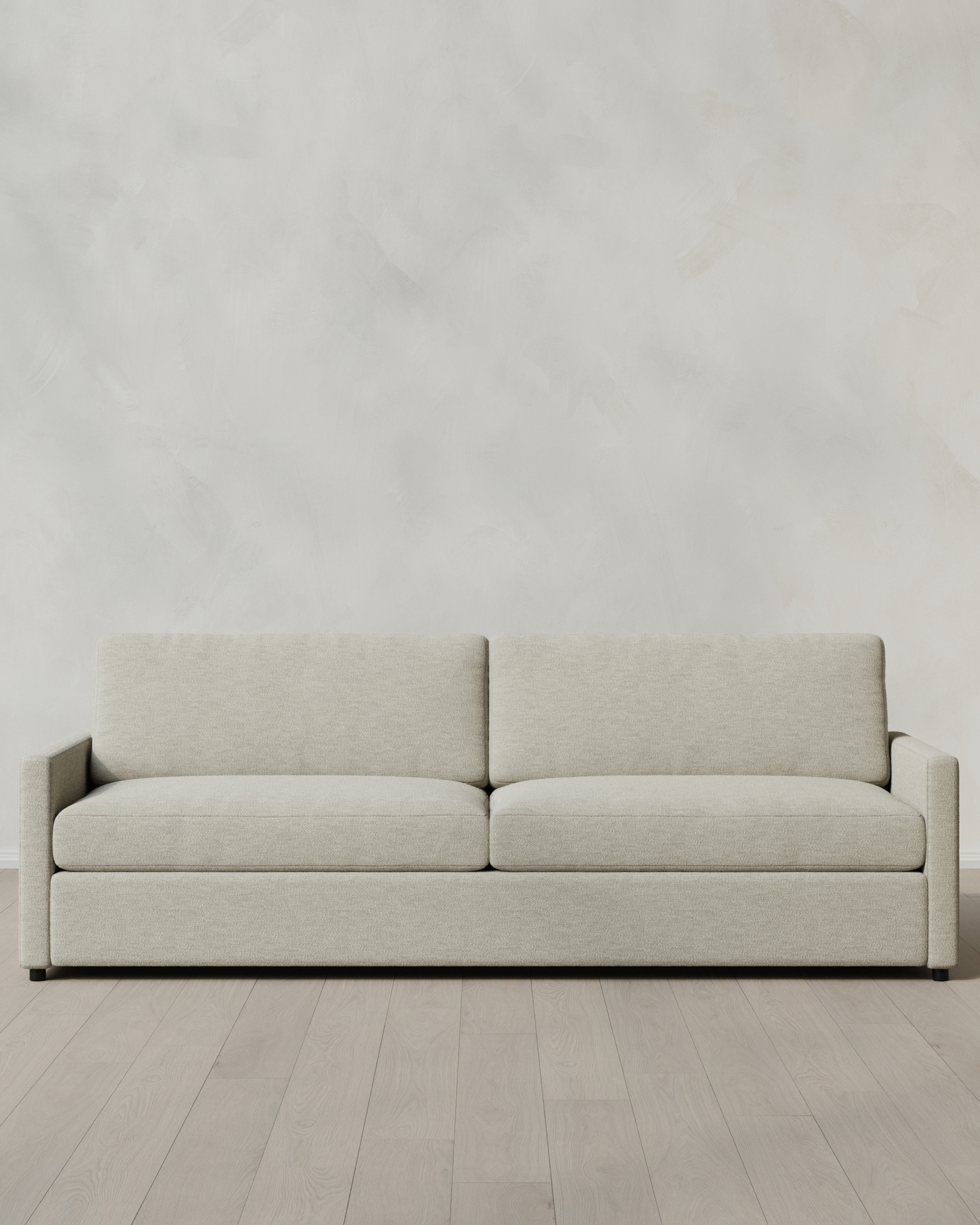 Quince | Brennan Sofa in Performance Basketweave in Flax, Size 9ft, Polyester
