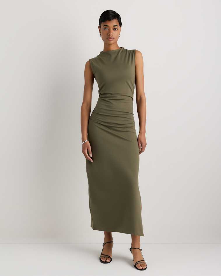 midi dress olive green Boden Women's Mia V-neck Jersey in or no bra M.PATMOS Adelphi Belted Dress -