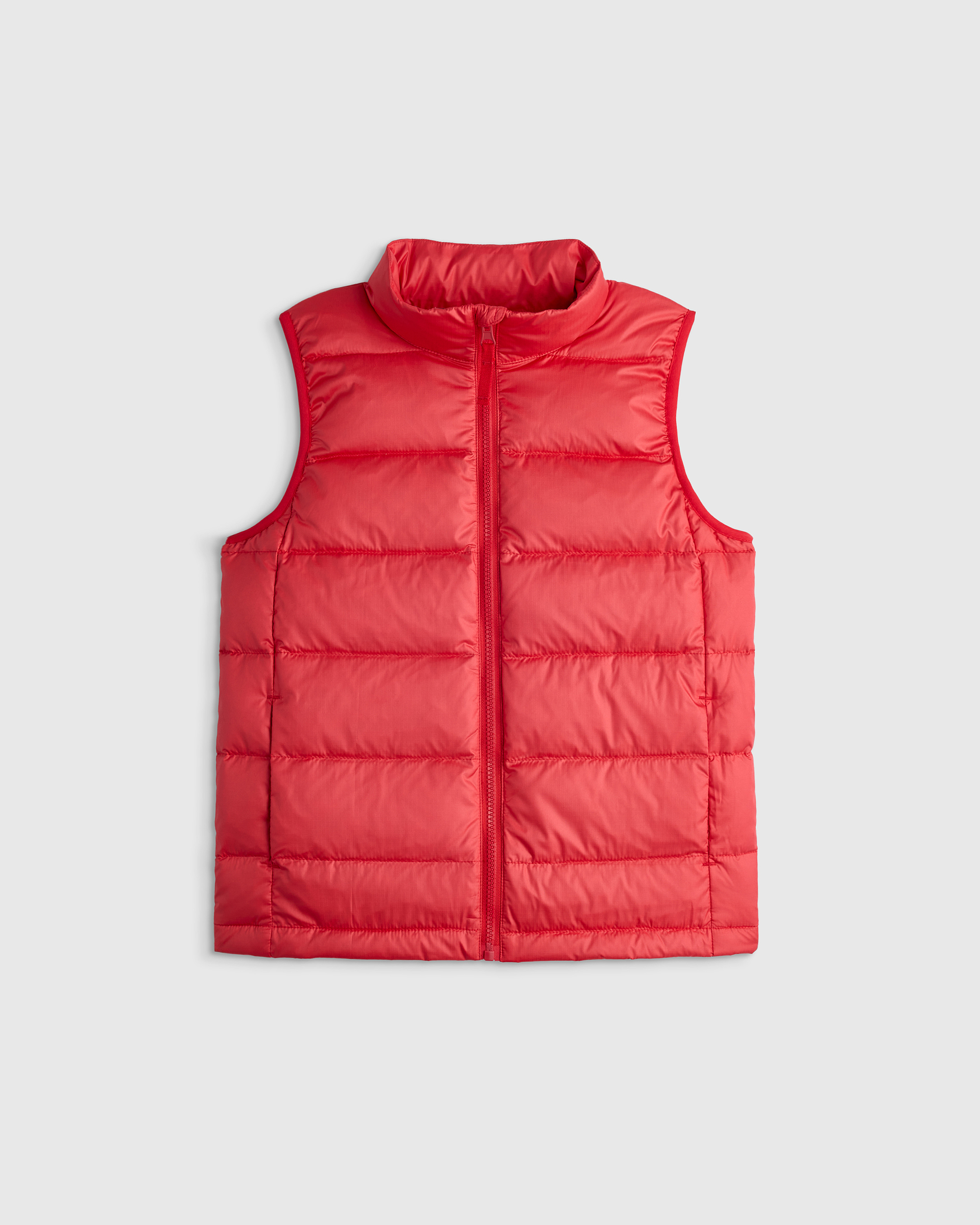 Soft Red Lightweight Down Puffer Vest