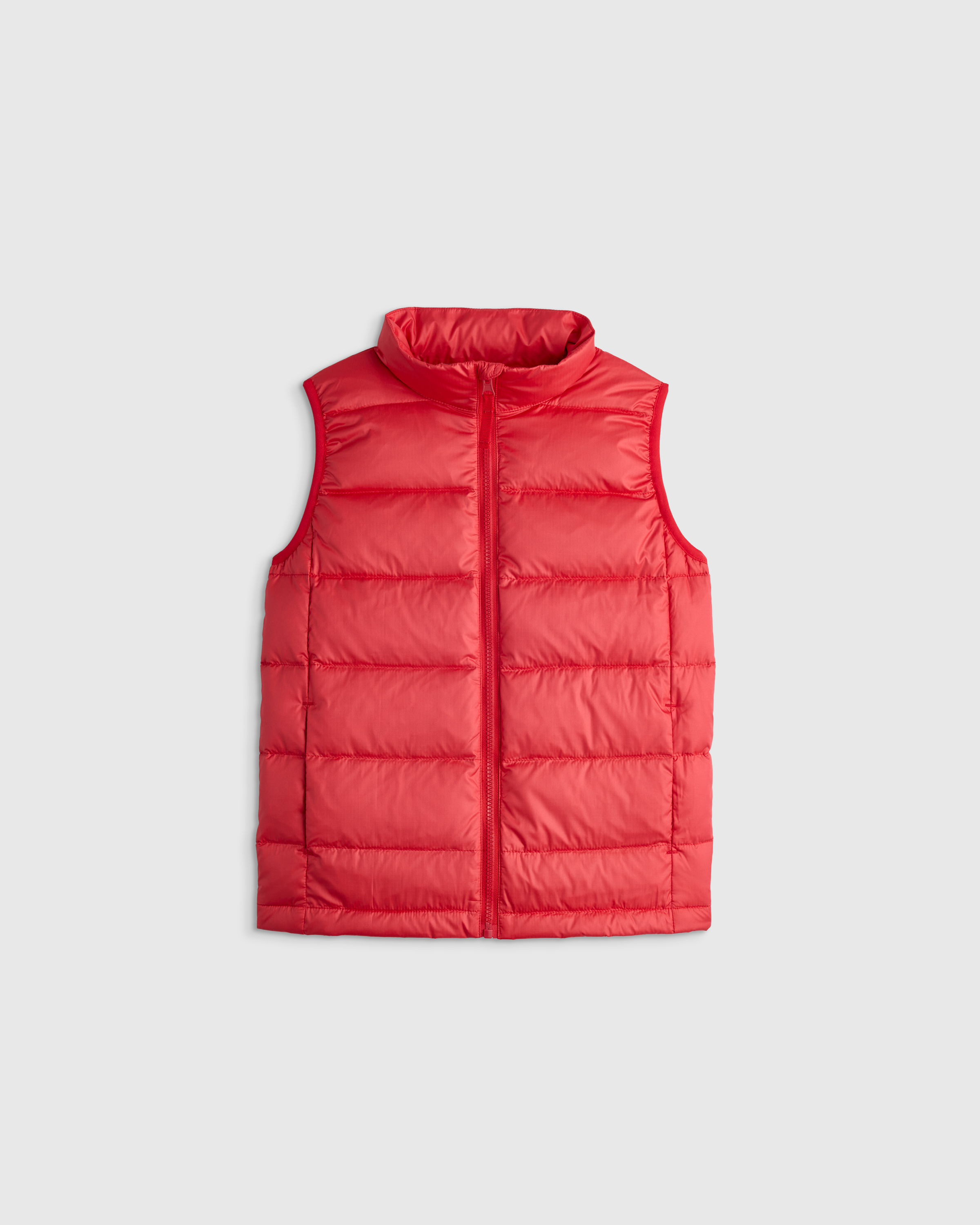 Soft Red Lightweight Down Puffer Vest