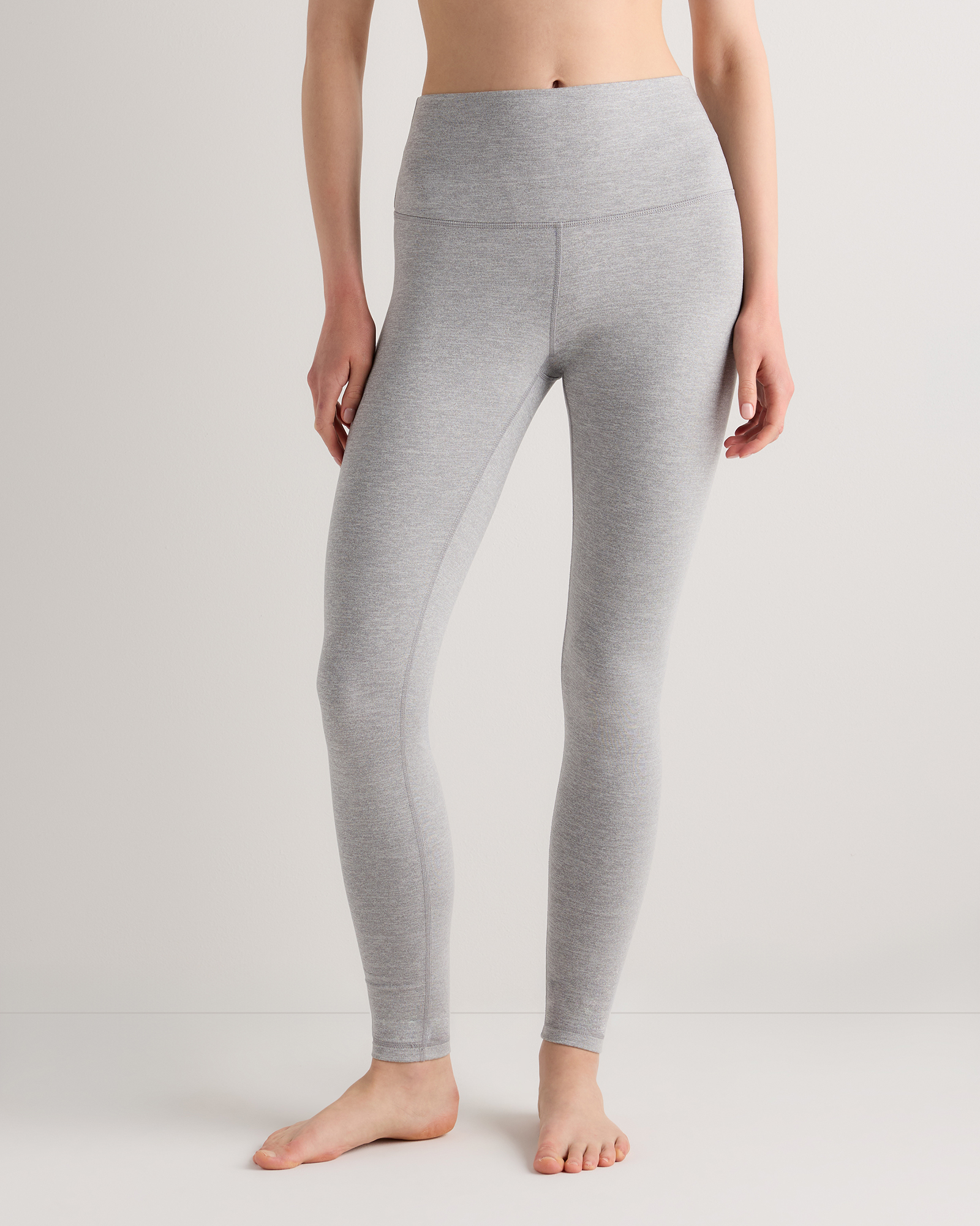 Heather Silver Filigree Ultra-Soft High-Rise Legging