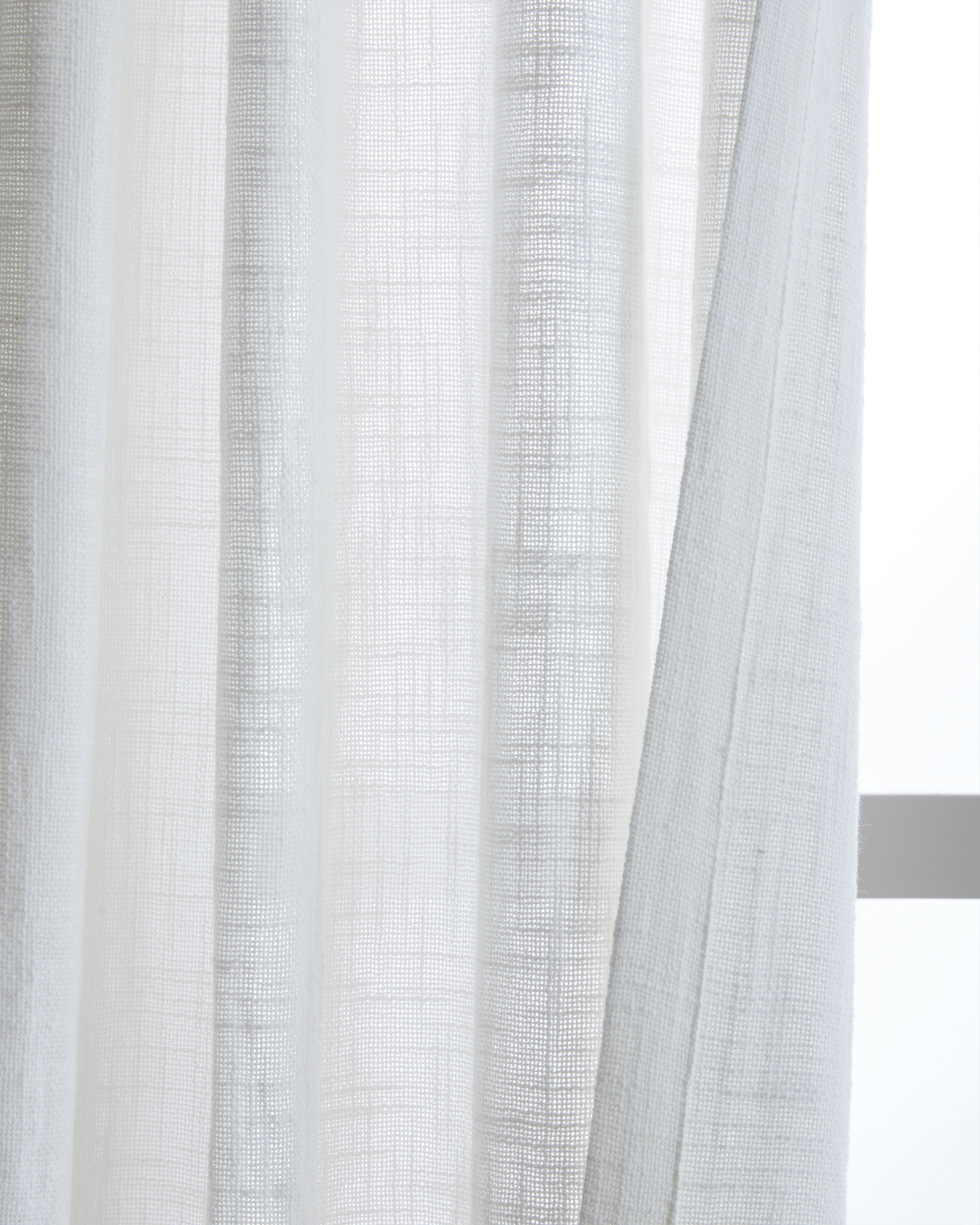 Cotton Sheer Curtain Set (Set of 2) - Thumbnail 2
