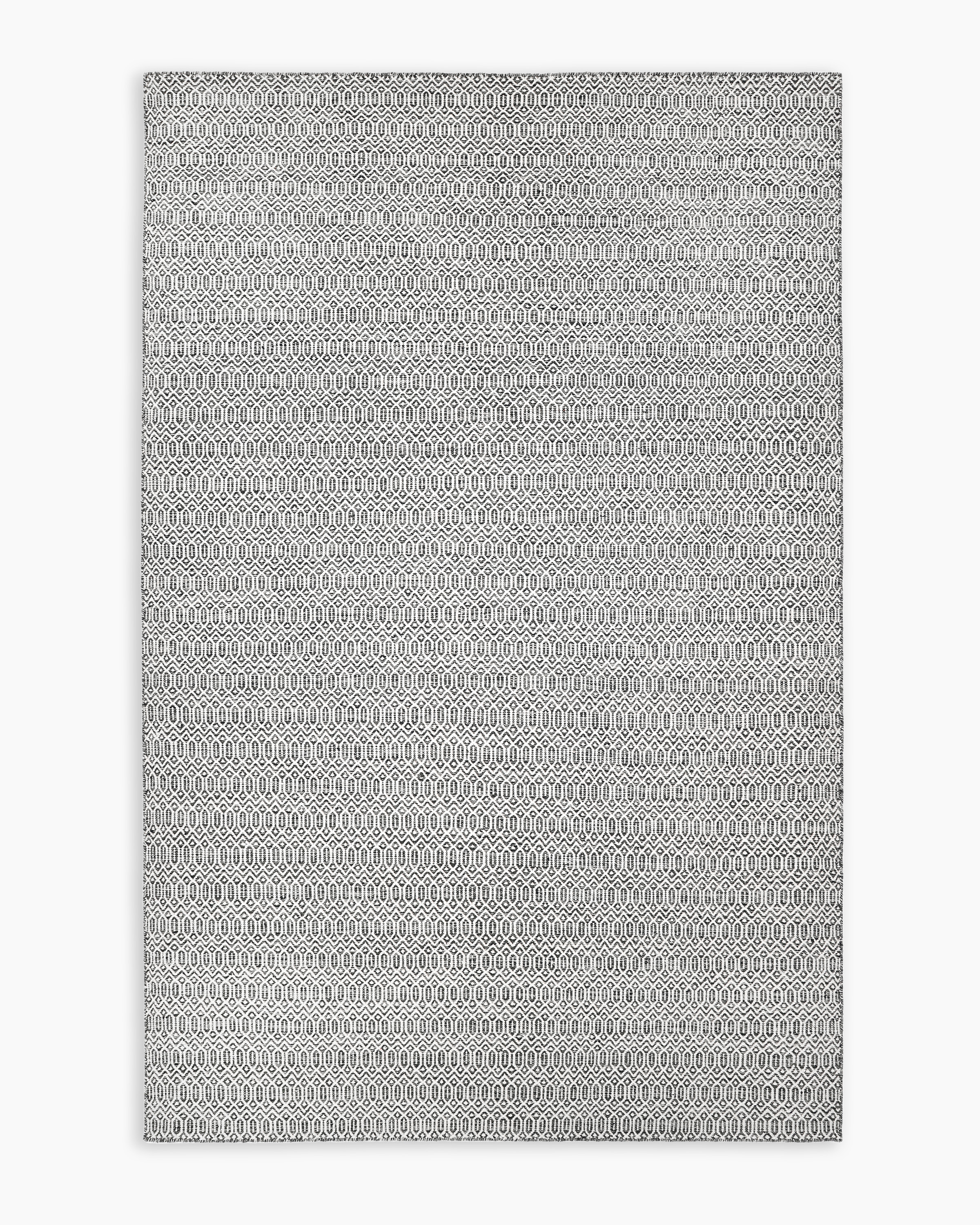 Dark Grey Vale Handwoven Wool Rug