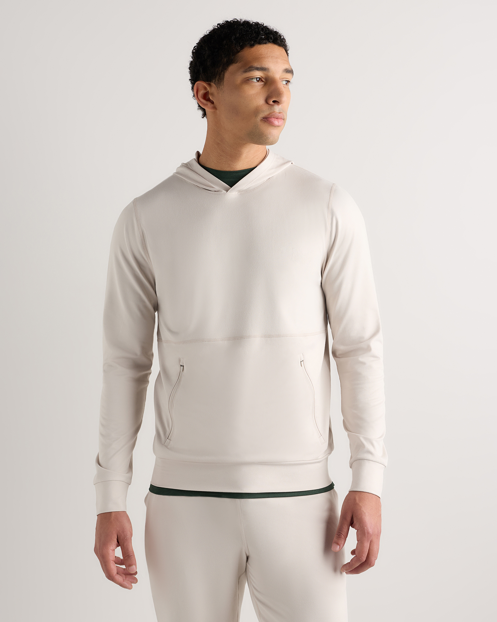 Solid Chalk Flowknit Performance Hoodie