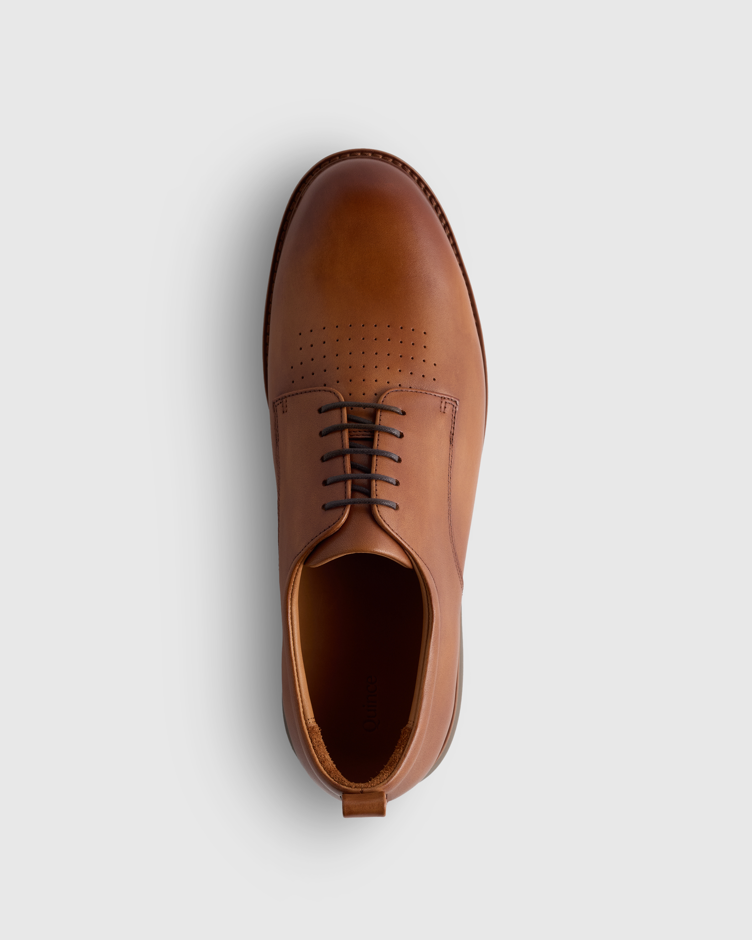 Hybrid Italian Leather Derby in Tan display picture 3