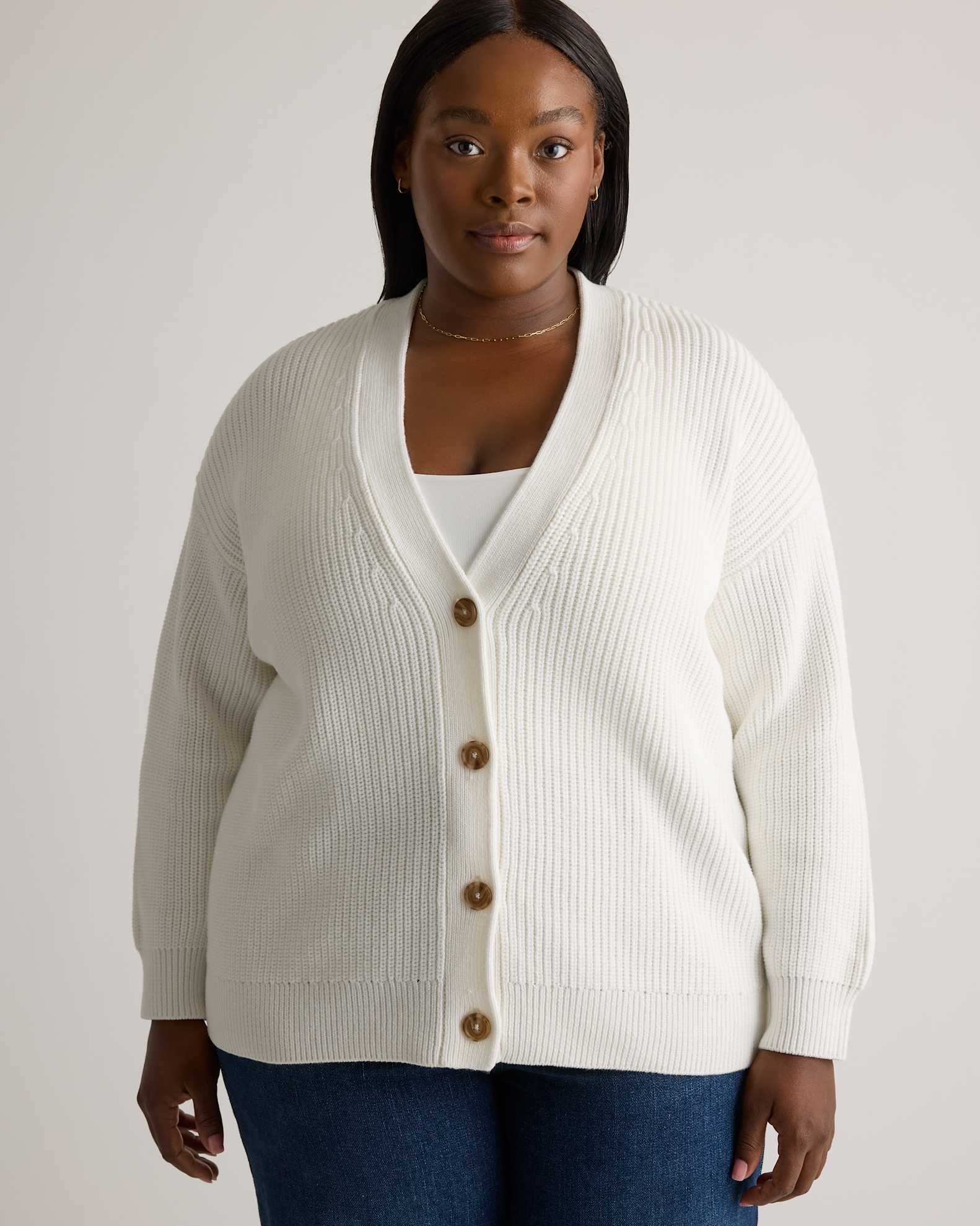 Merino Wool White Boyfriend Cardigan Sweater EUC WOMENS THE IRISH