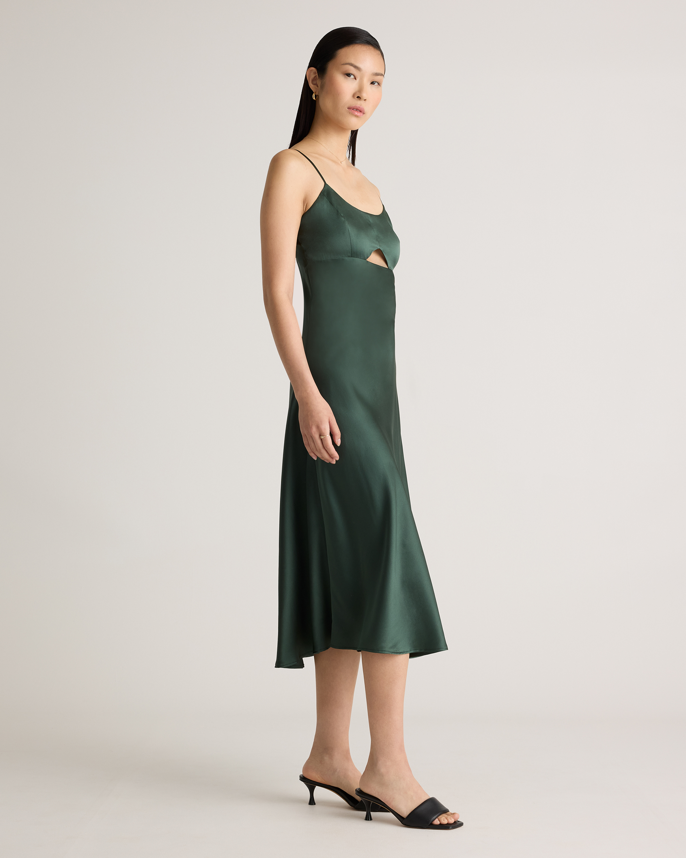 forest green slip dress Petal and Pup Women's Sawyer Mini Slip Dress main image 1