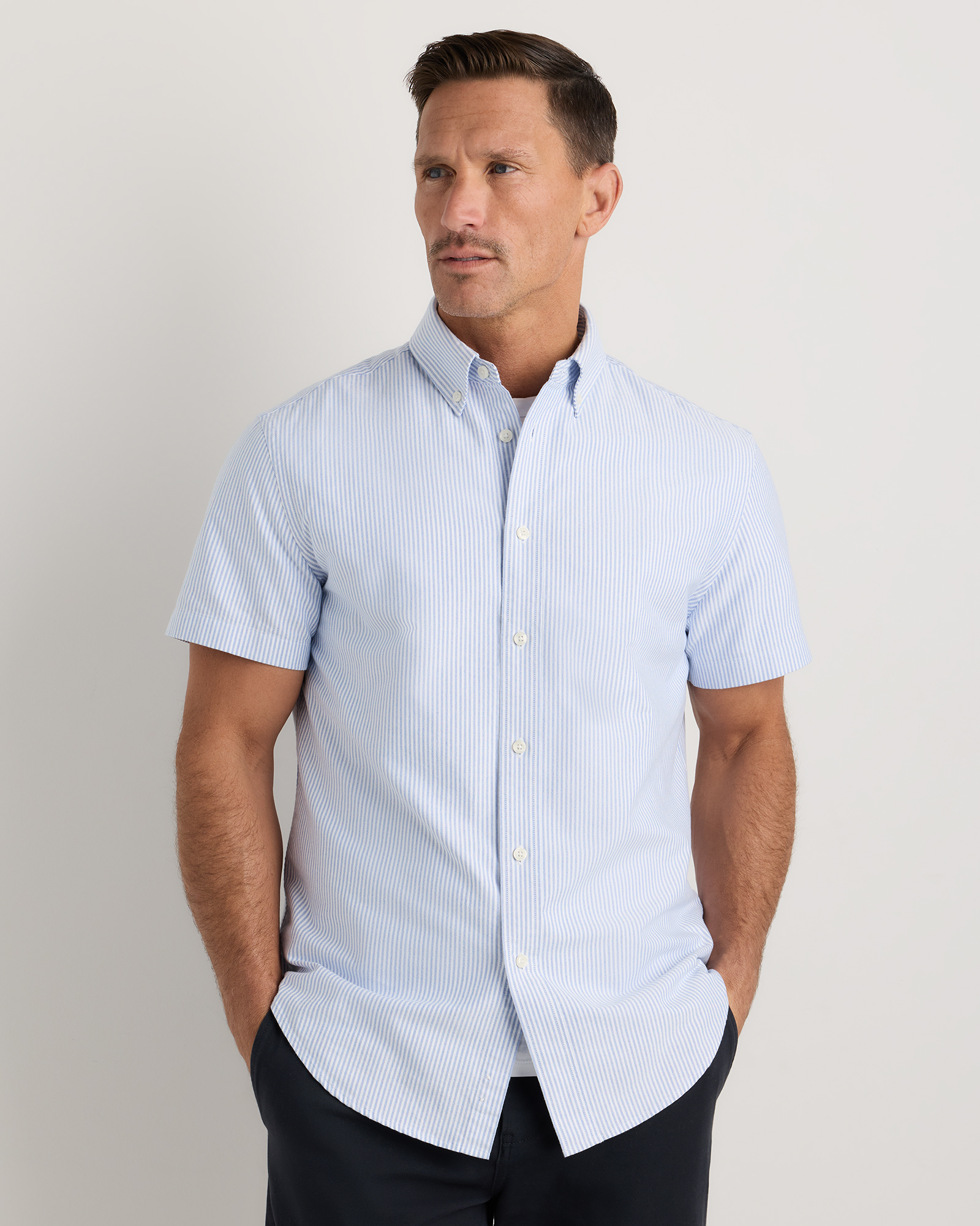 Quince Men's Short Sleeve Oxford Shirt