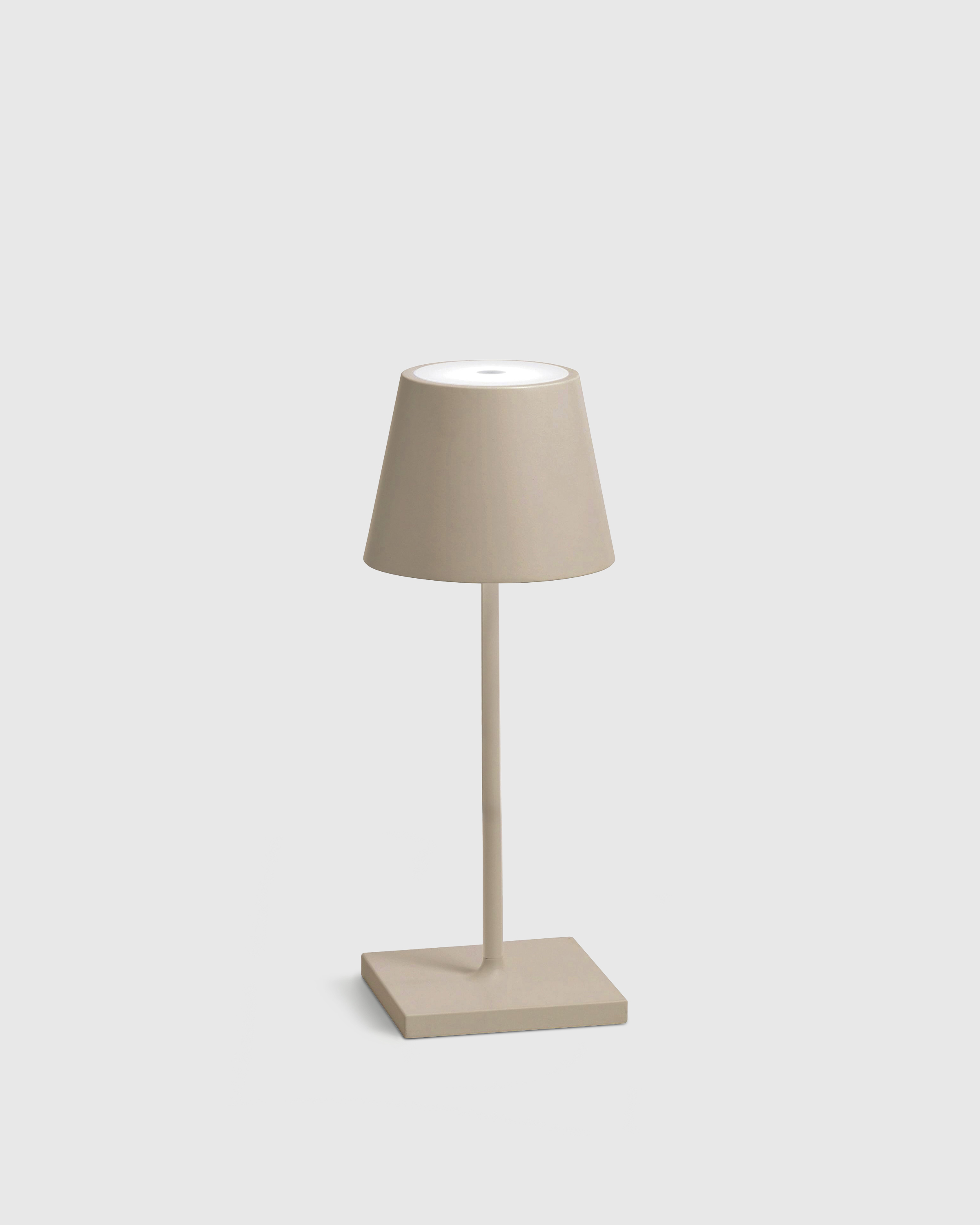 Poldina Pro Rechargeable Table Lamp by Zafferano - Mini, Sand