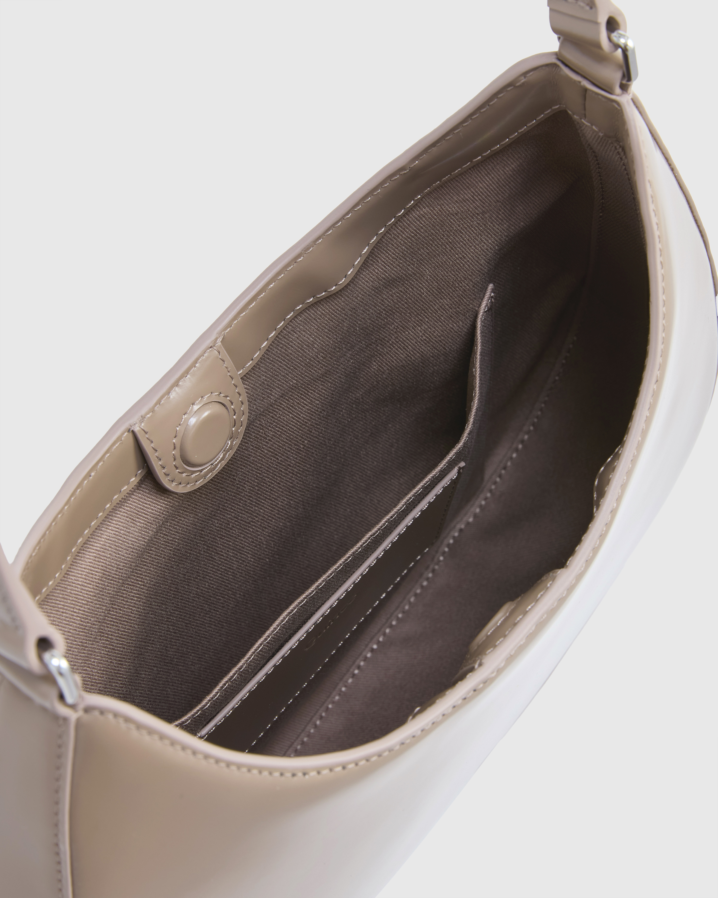 Italian Abrasivato Leather Shoulder Bag
