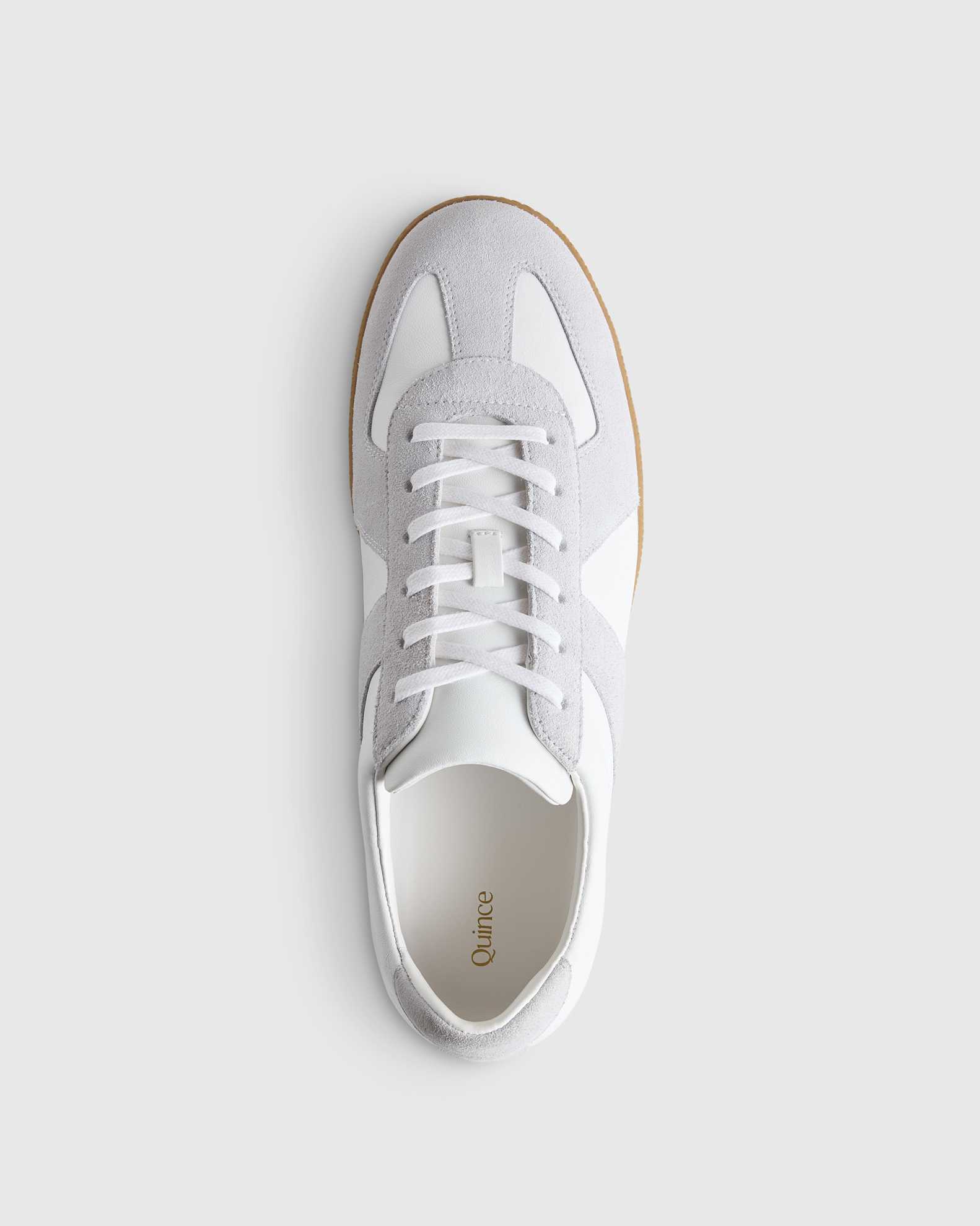 100% Leather Suede Trainer Sneaker