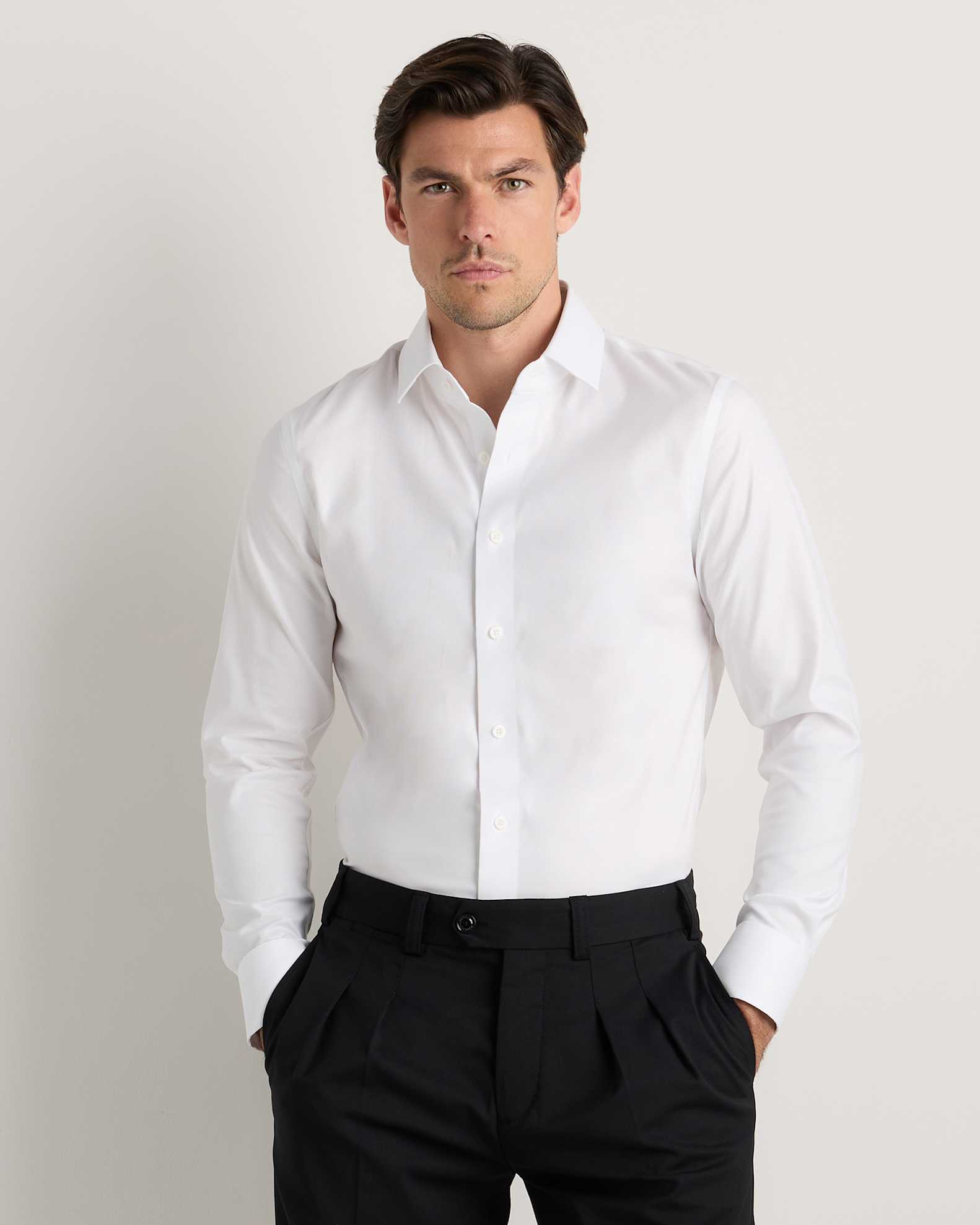 Men's Organic Cotton Oxford Non-Iron Dress Shirt - Slim Fit Men's Organic Cotton Oxford Non-Iron Dress Shirt - Slim Fit