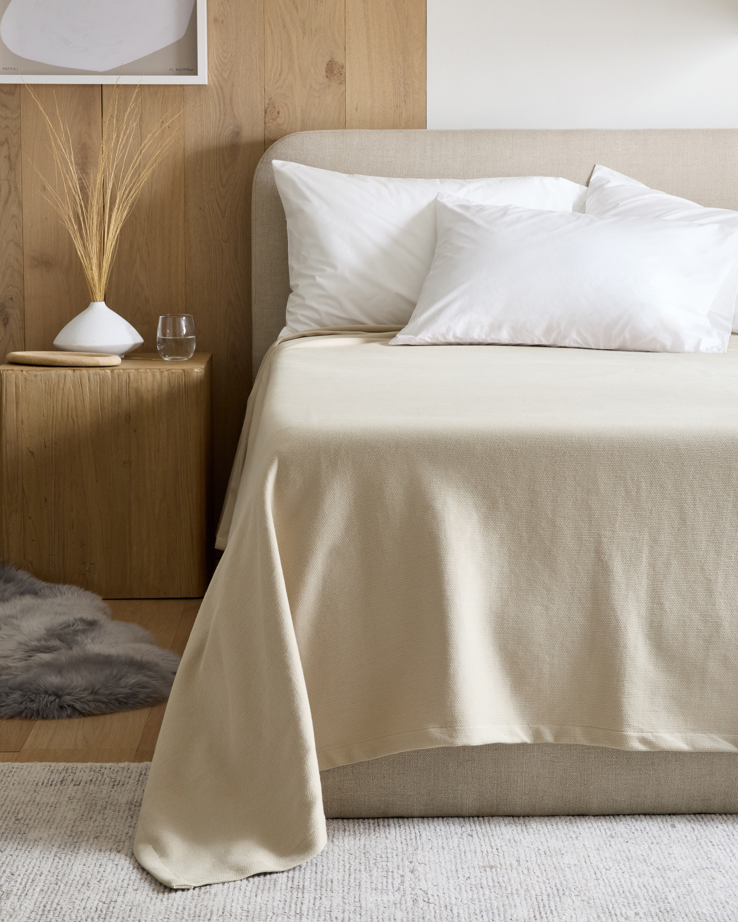 Sand Luxury Organic Cotton Bed Blanket
