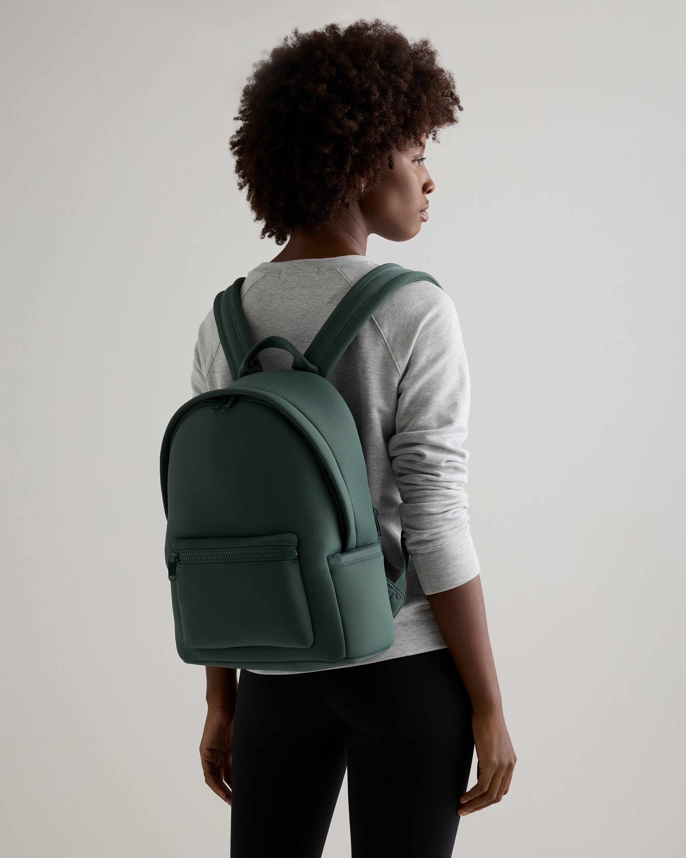 All-Day Neoprene Backpack in Hunter Green