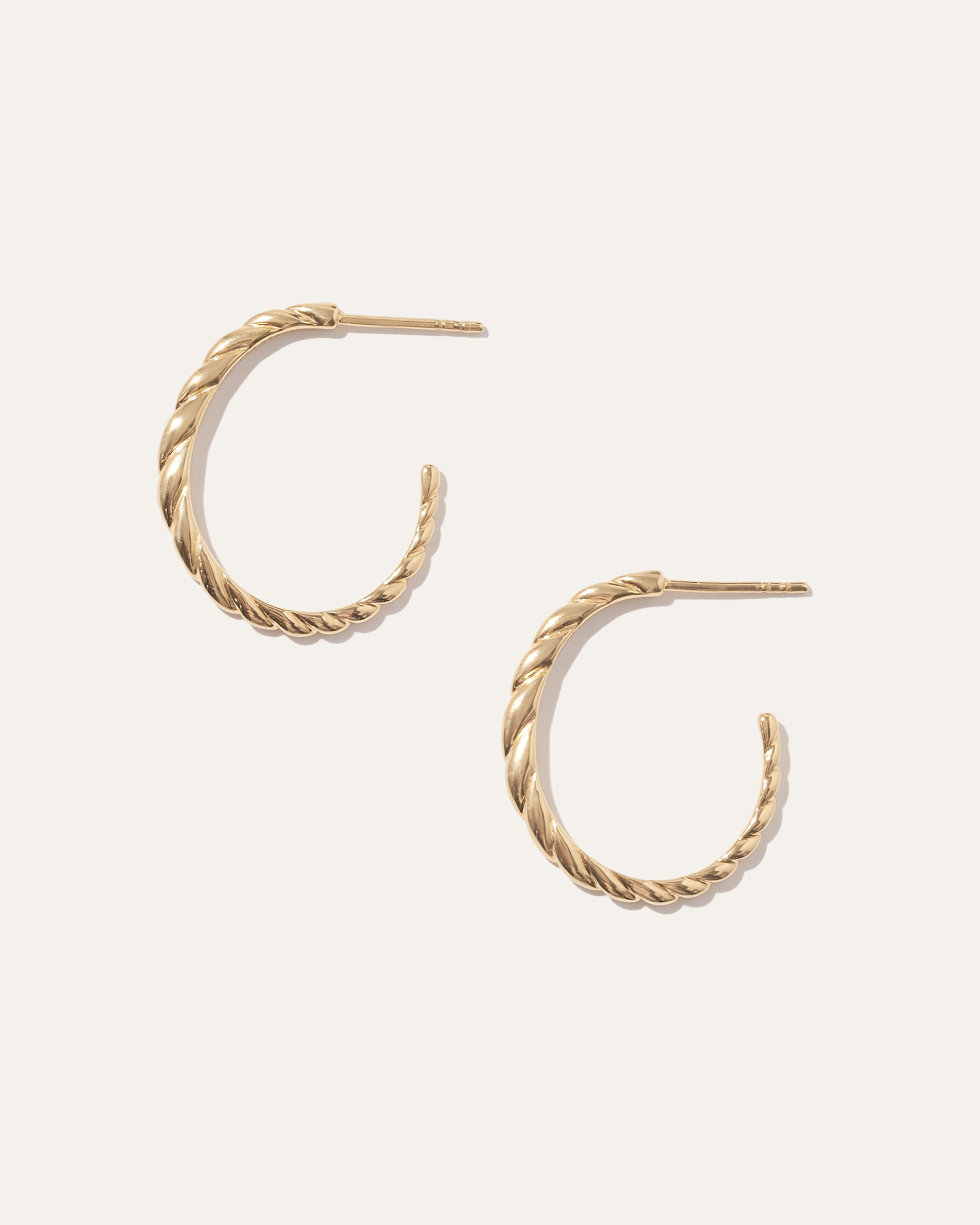 【オシャレ】MEJURI メジュリ Thin Croissant Hoops ピアス croissant-