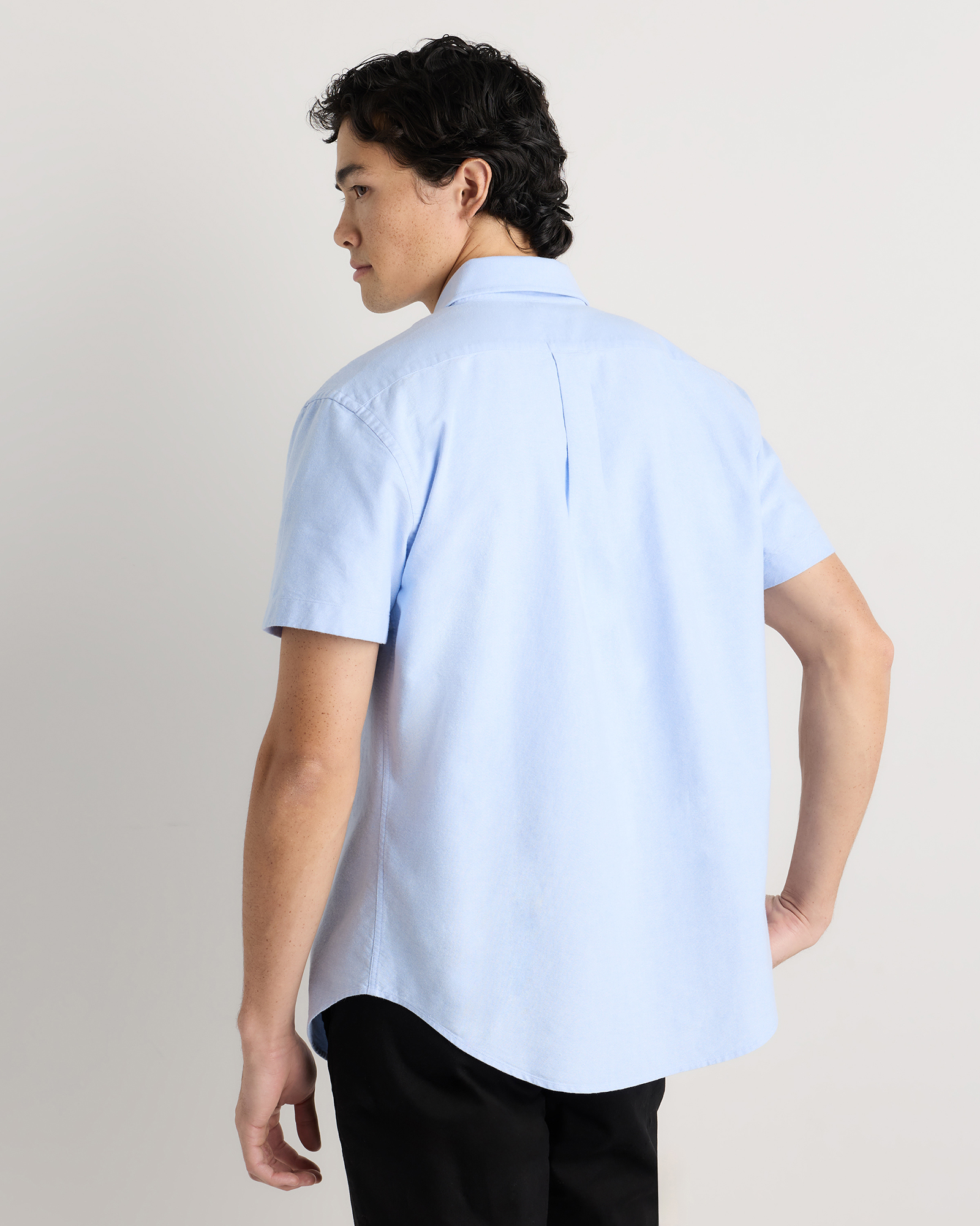 white christmas dresses Non-Iron Cotton Pinpoint Solid Point Collar Short Sleeve Dress Shirt