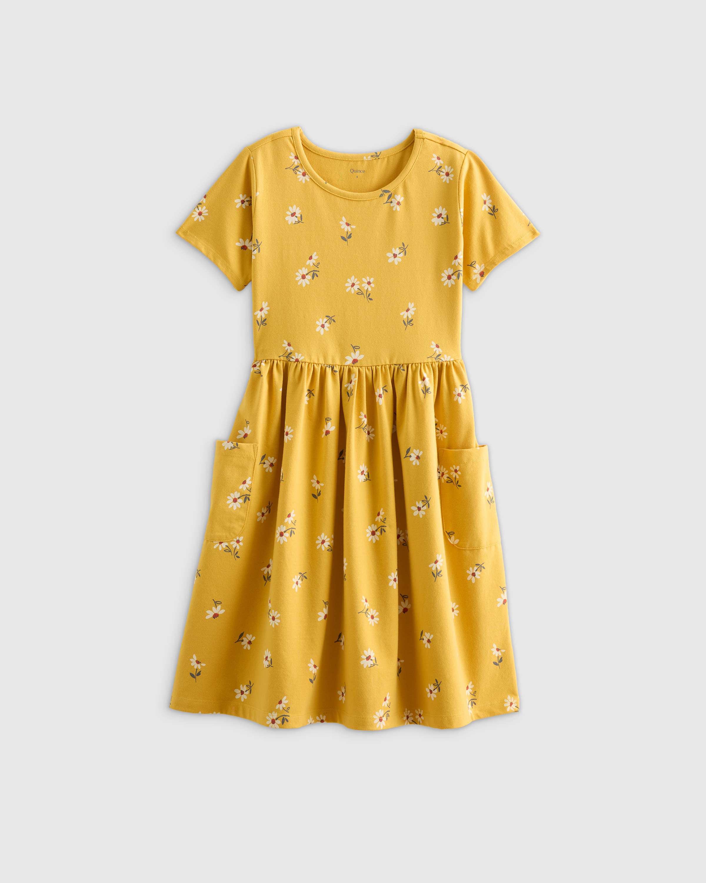 Golden Daisy Organic Cotton Fit and Flare Pocket Dress