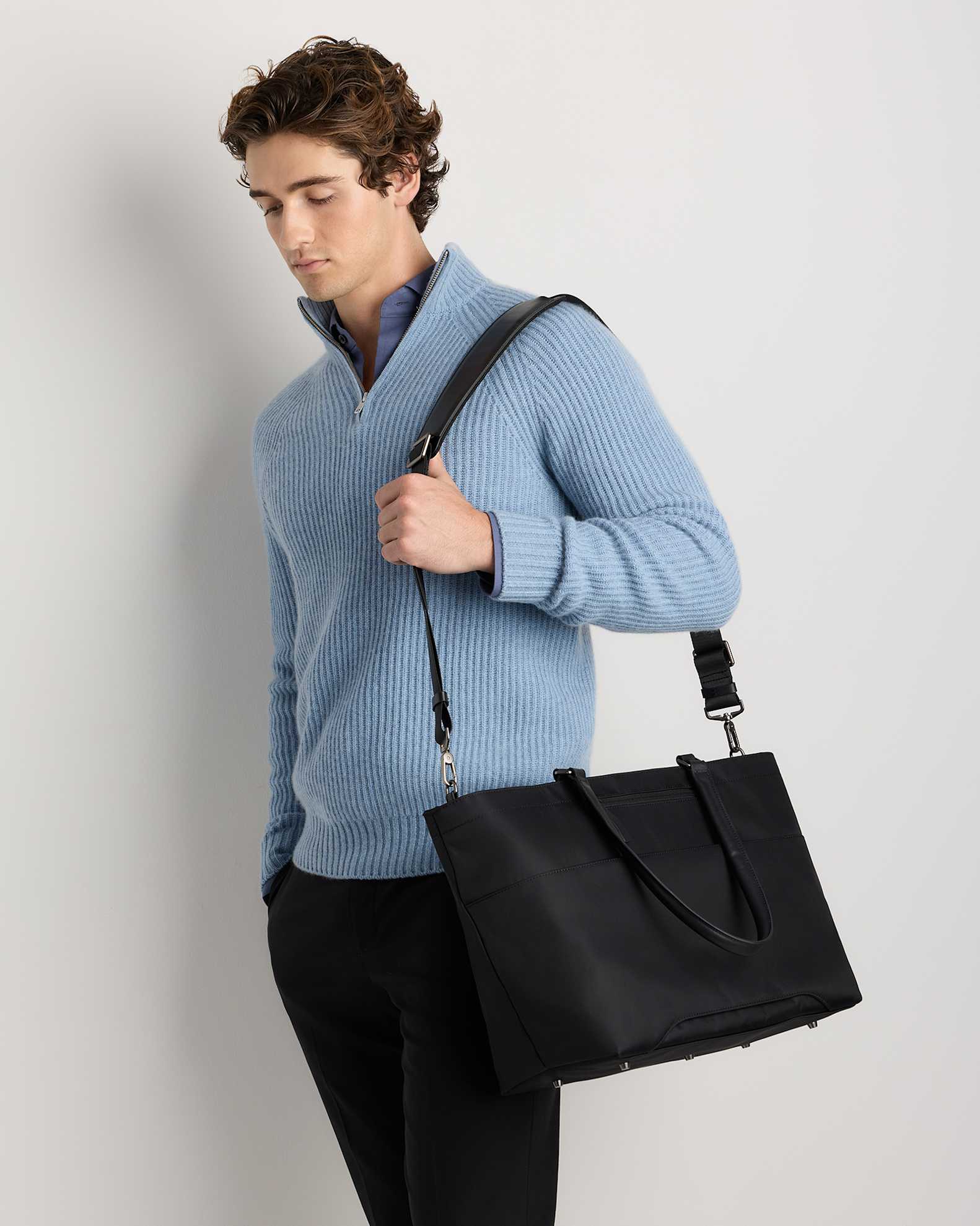 best nylon tote bags for travel Large Bag with Zipper Black Our zip Best Tote Bags for Travel