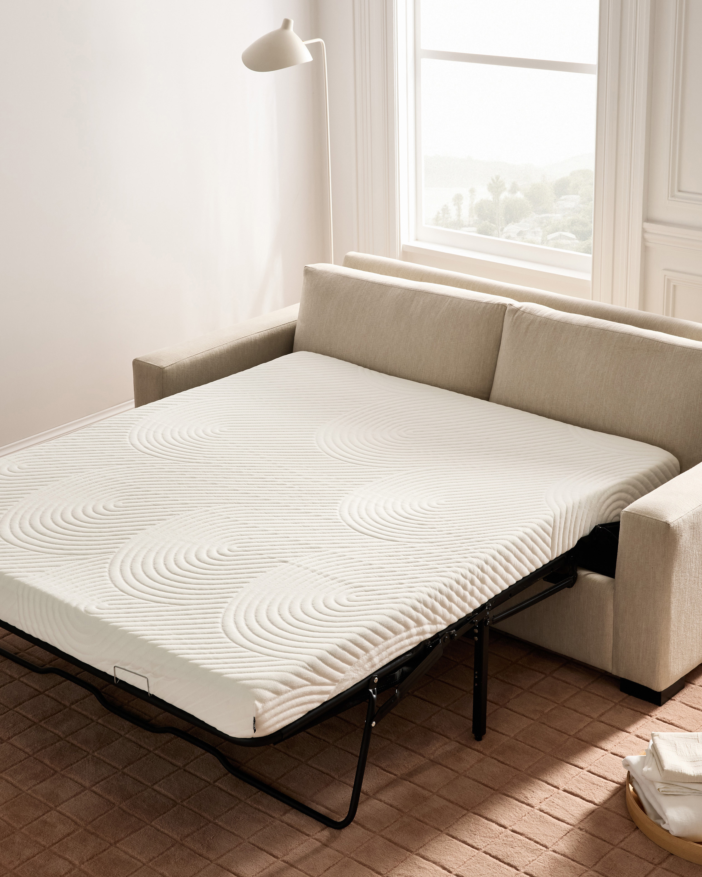 Memory Foam Queen Pull Out Couch Stillman Sleeper Sofa In