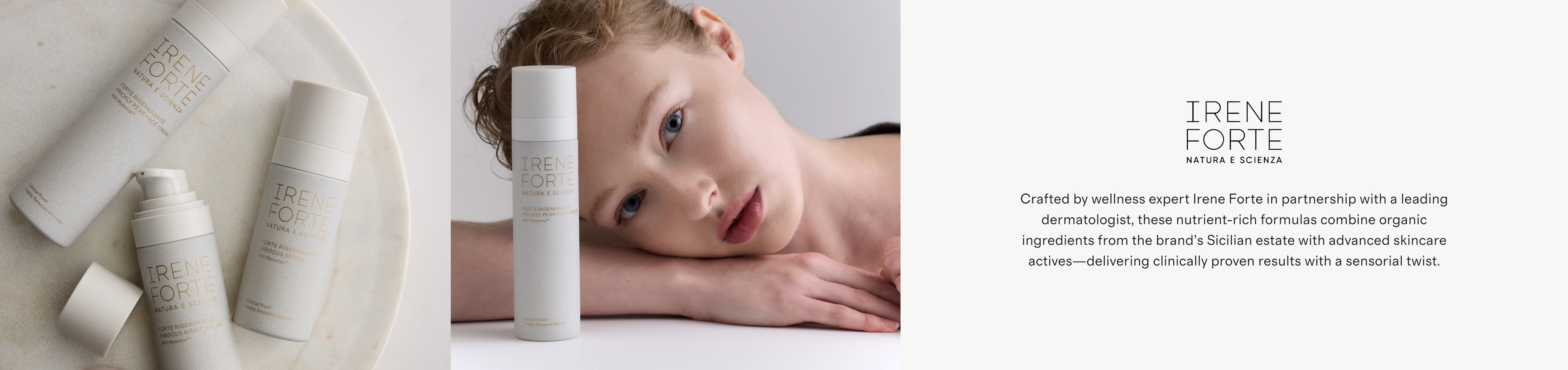 Irene Forte 3P brand page banner - Desktop