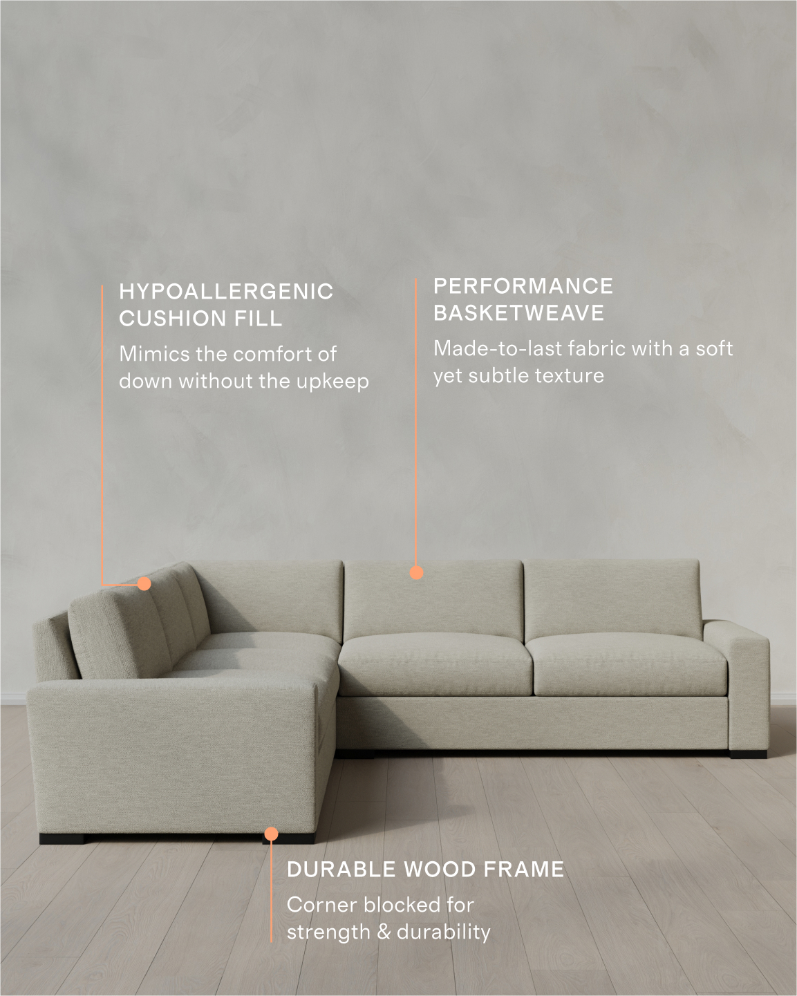 Stillman Performance Basketweave L Sectional