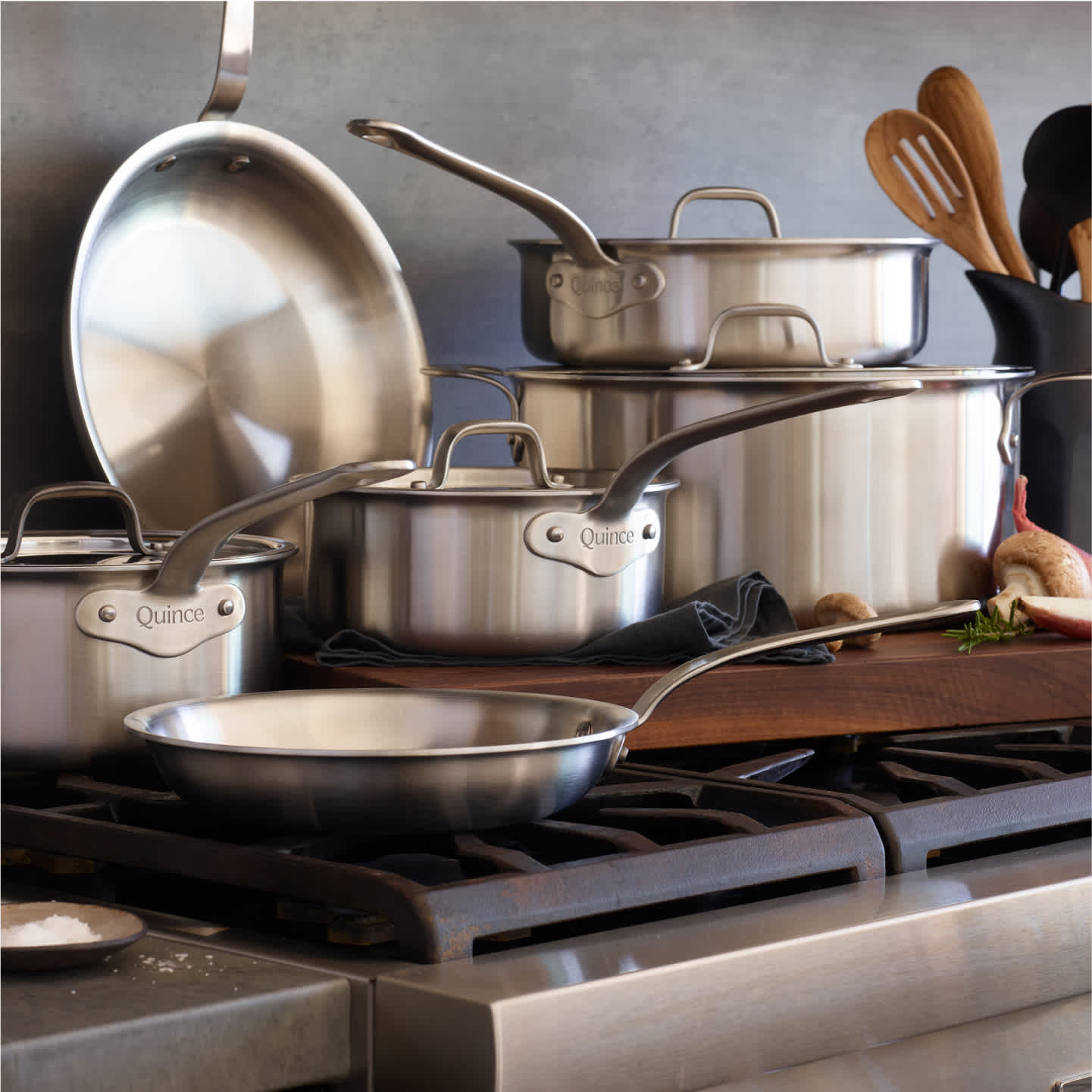 Cookware Website Professional 5-Ply Stainless Steel 10 Piece Cookware Set