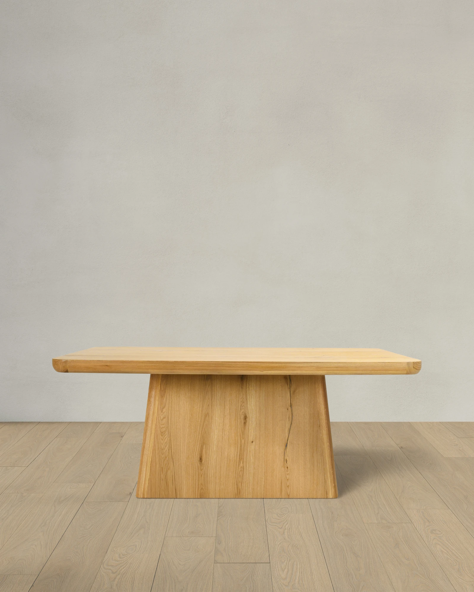 Rustic Oak Plinth Dining Table