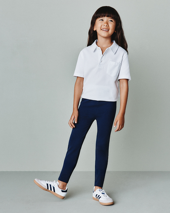 White Organic Cotton Short Sleeve Pique Polo 