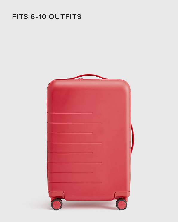 Venetian Red Expandable Carry-On Suitcase