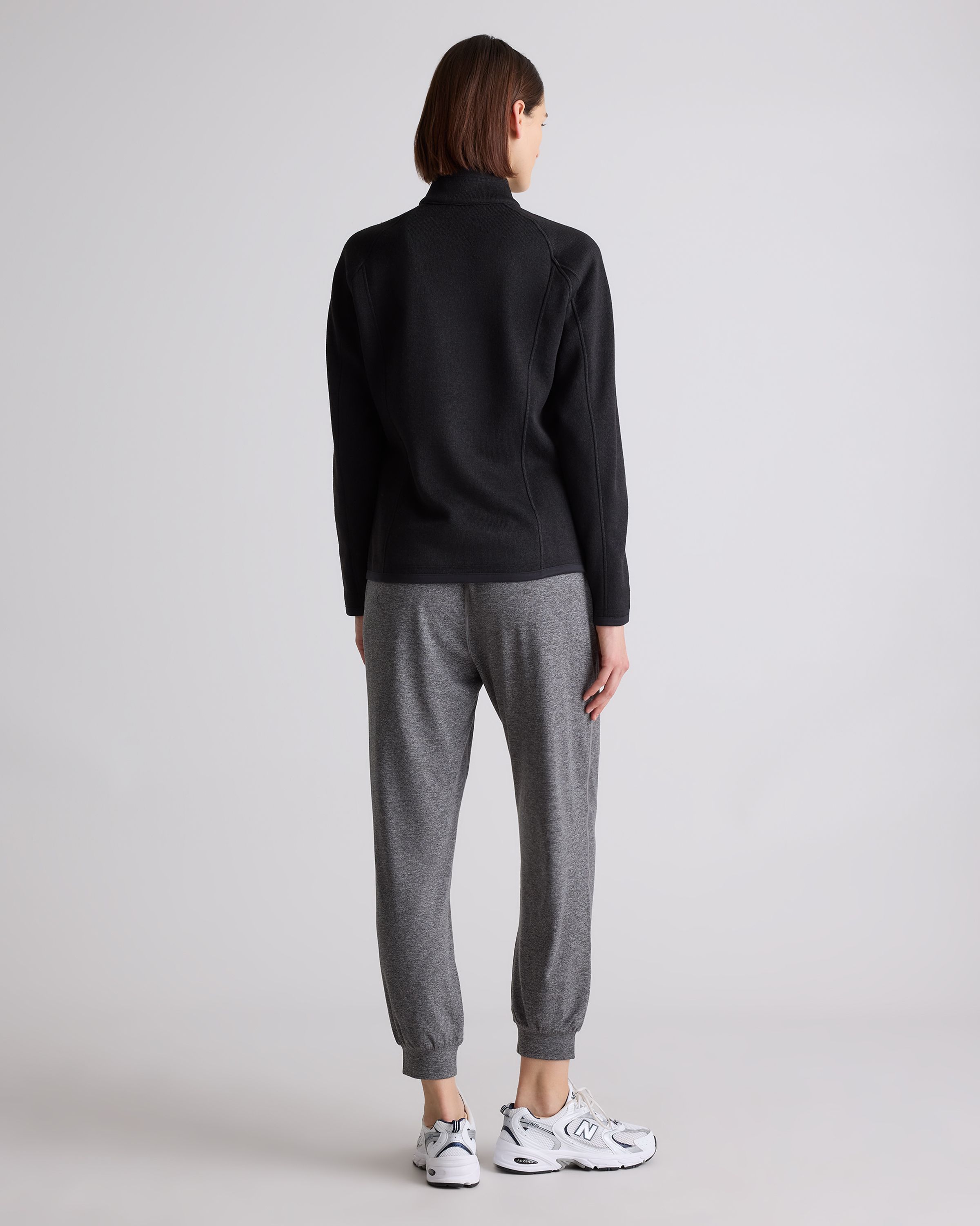 Sweater-Knit Fleece Full-Zip Jacket