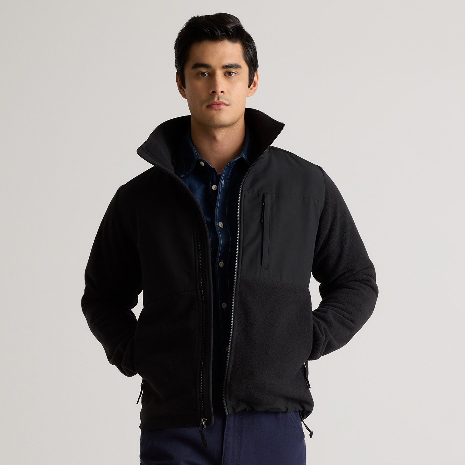 men's sherpa and fleece jackets subcollection tile
