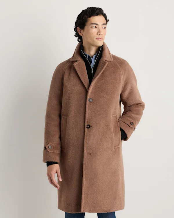Alpaca-Wool Overcoat