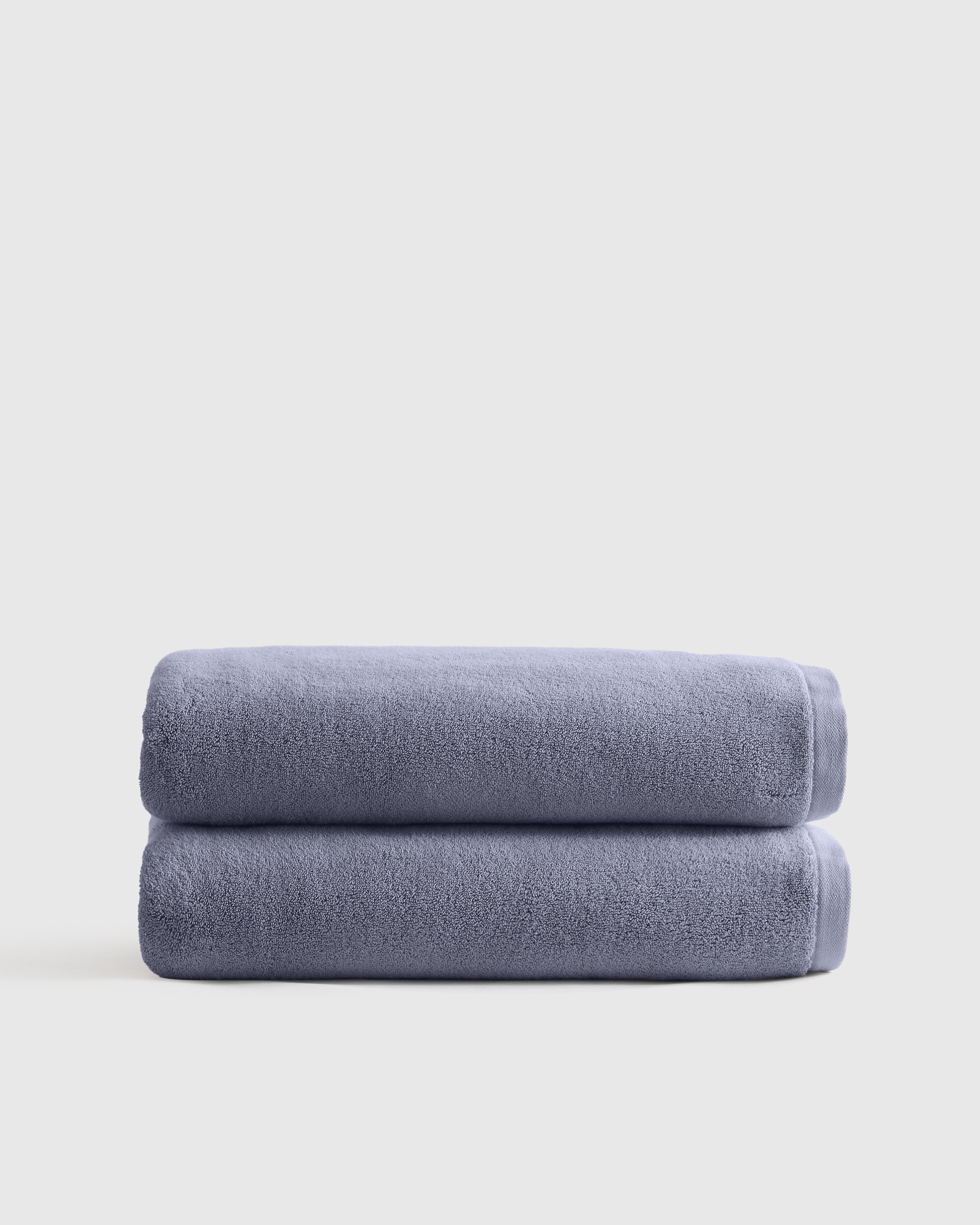 Twilight Blue Plush Organic Turkish Cotton Bath Sheet (Set of 2)