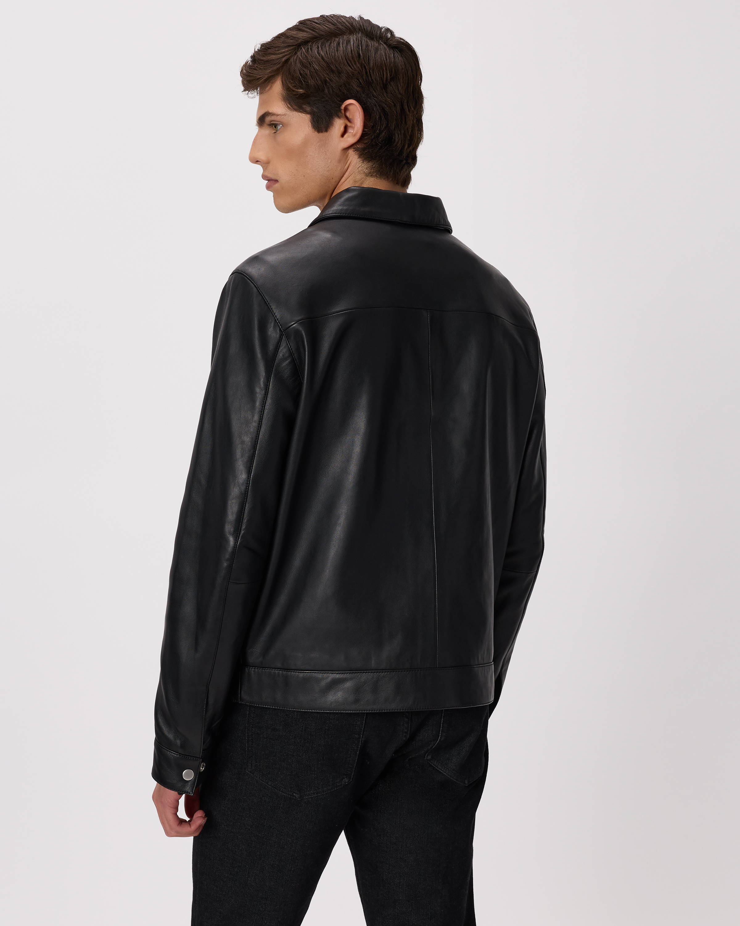 100% Leather Harrington Jacket