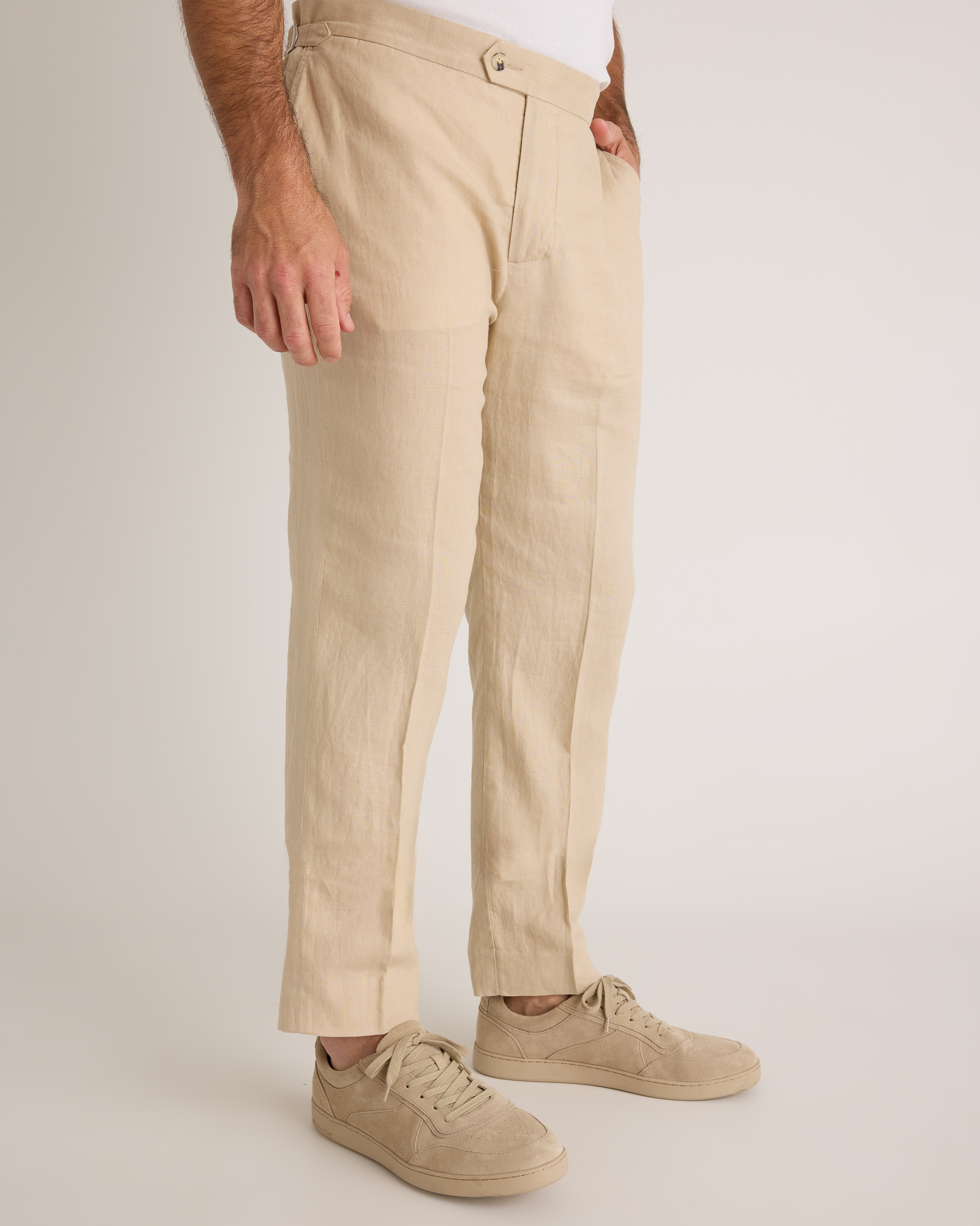 knee length dresses for ladies The Linen Trouser