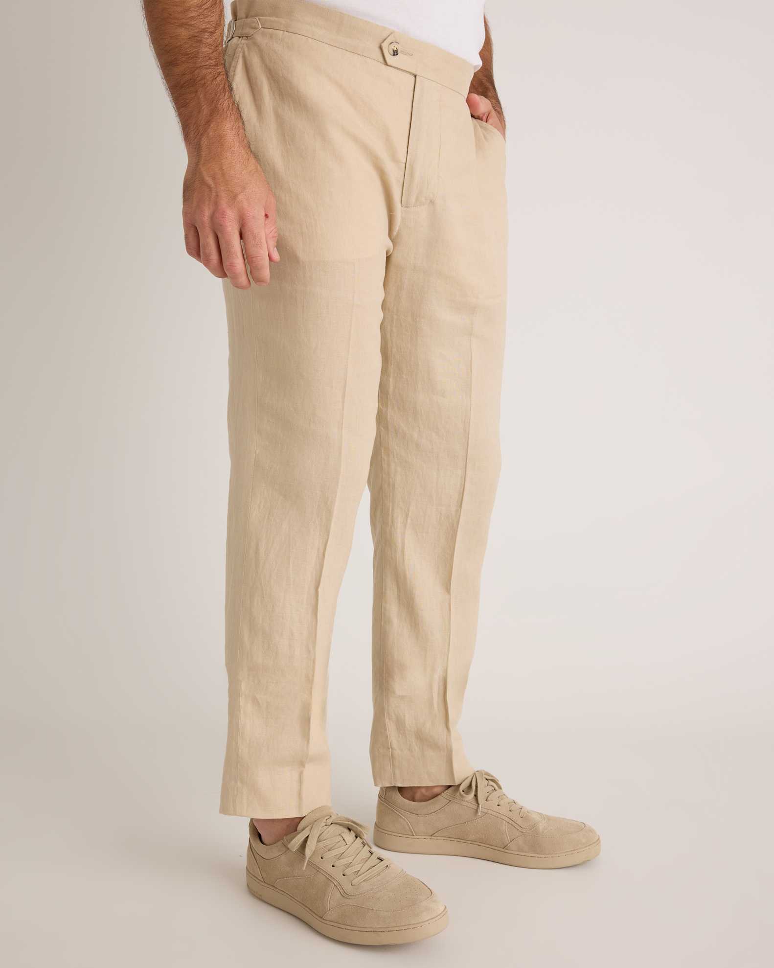 Men's 100% European Linen Dress Pants Men's 100% European Linen Dress Pants