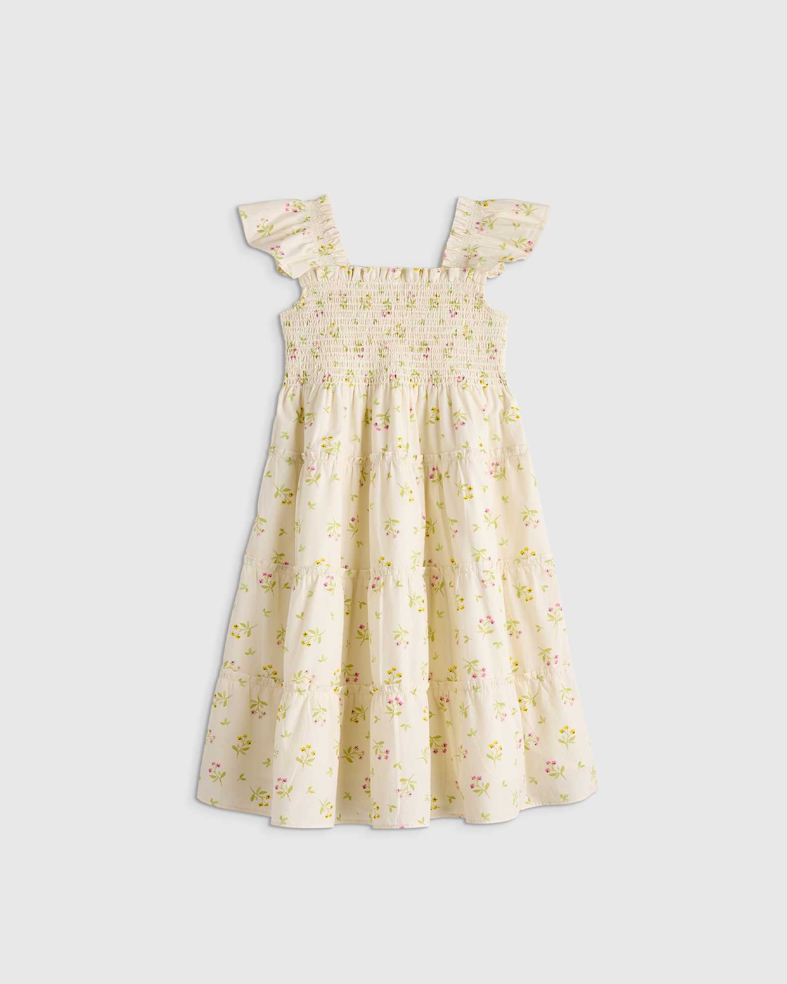 100% Organic Cotton Poplin Smocked Dress - Toddler Girl 100% Organic Cotton Poplin Smocked Dress - Toddler Girl