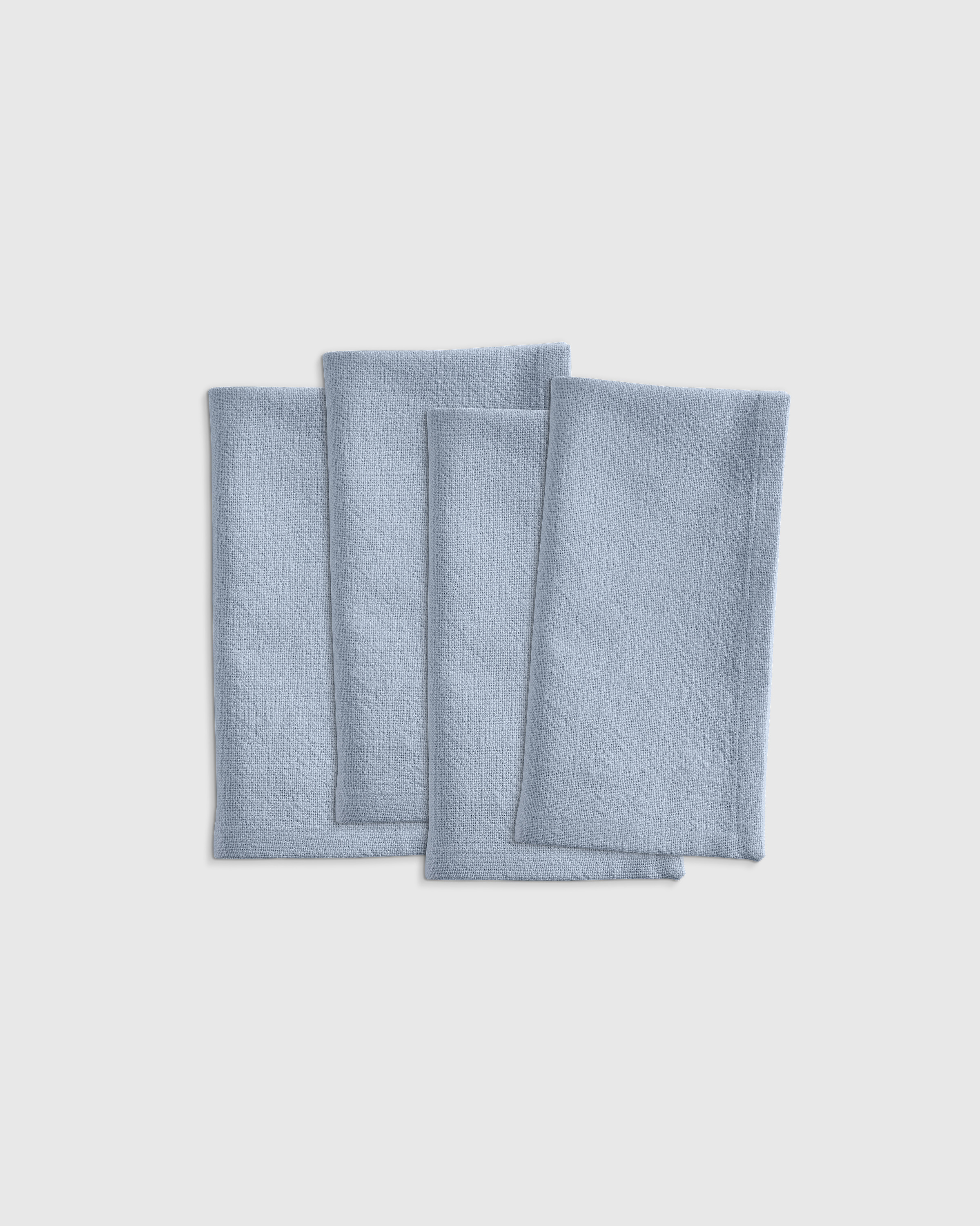 Light Blue Serviettes de table en coton biologique