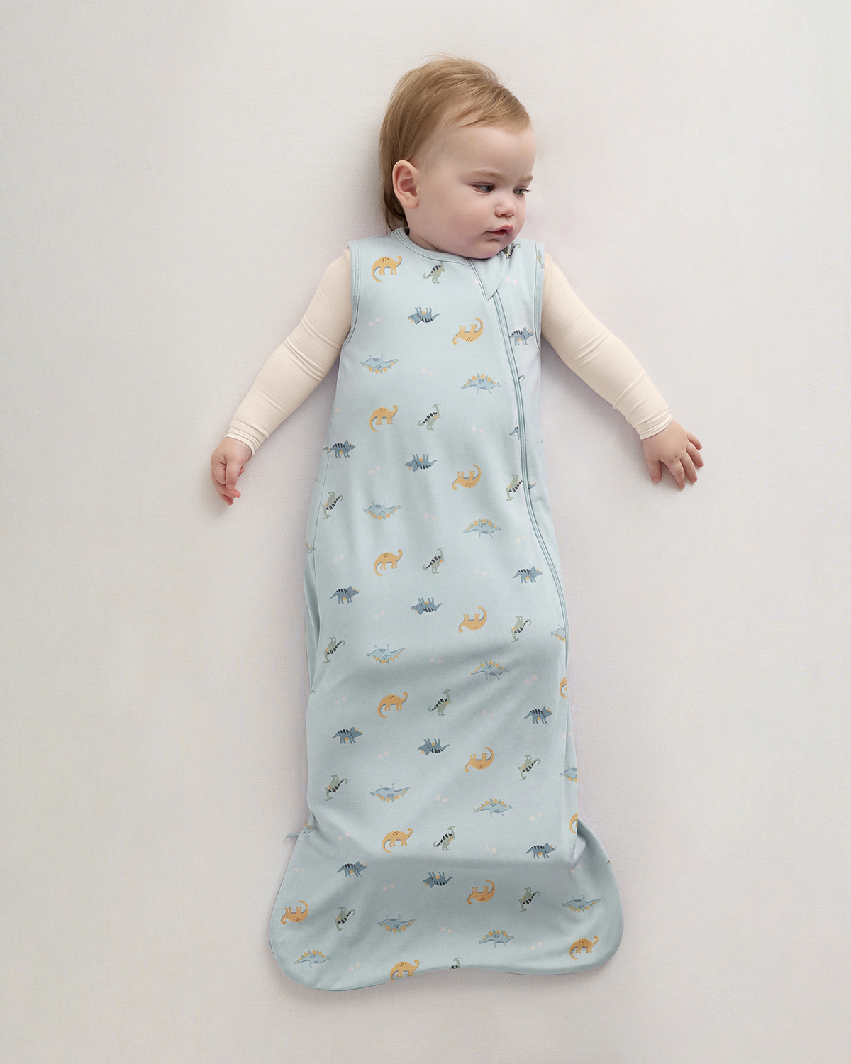 Baby Blue Little Dino Gigoteuse en bambou avec TOG de 1,0
