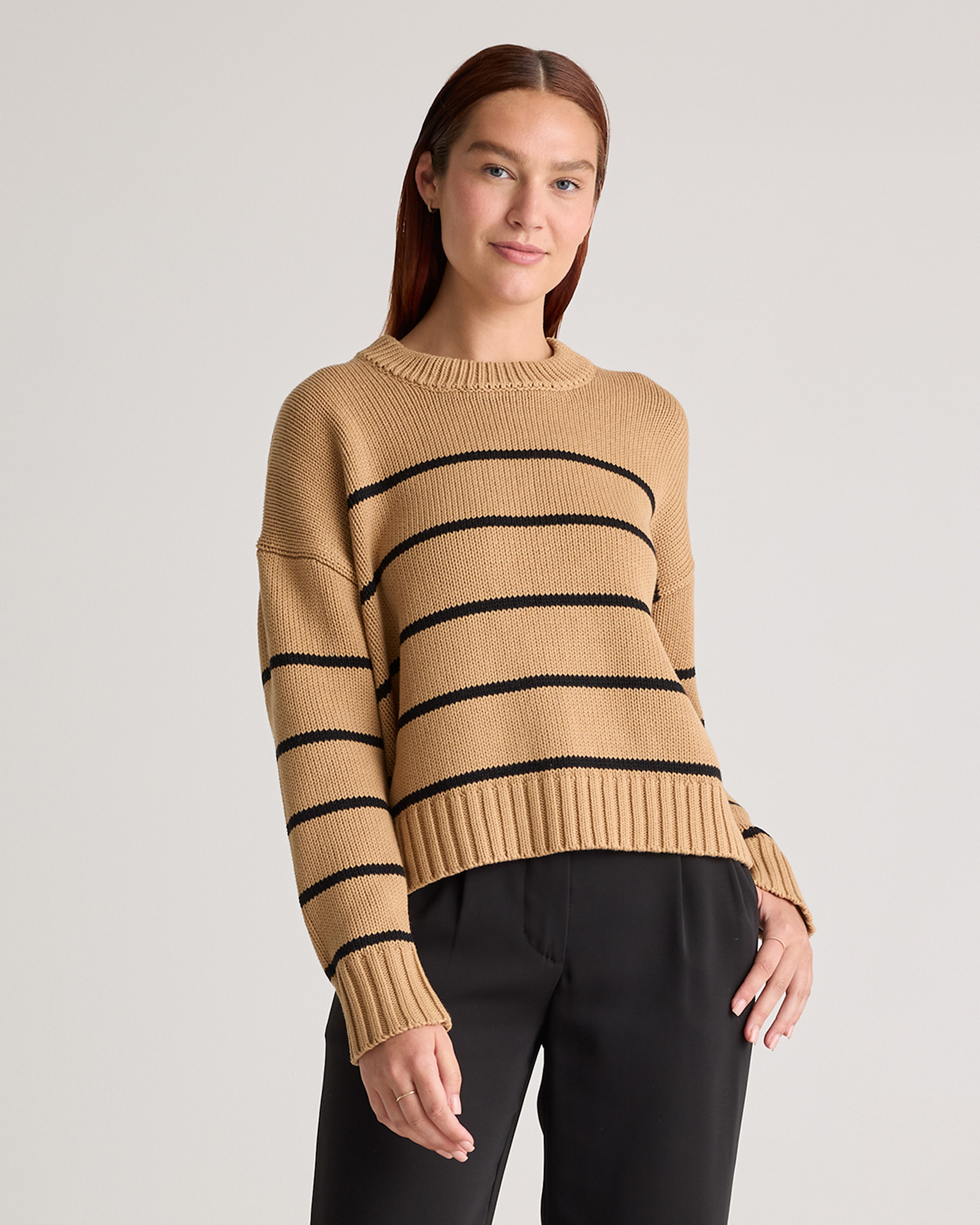 Striped Sweater Crew Neck Sweaters Womens Target 100% Organic