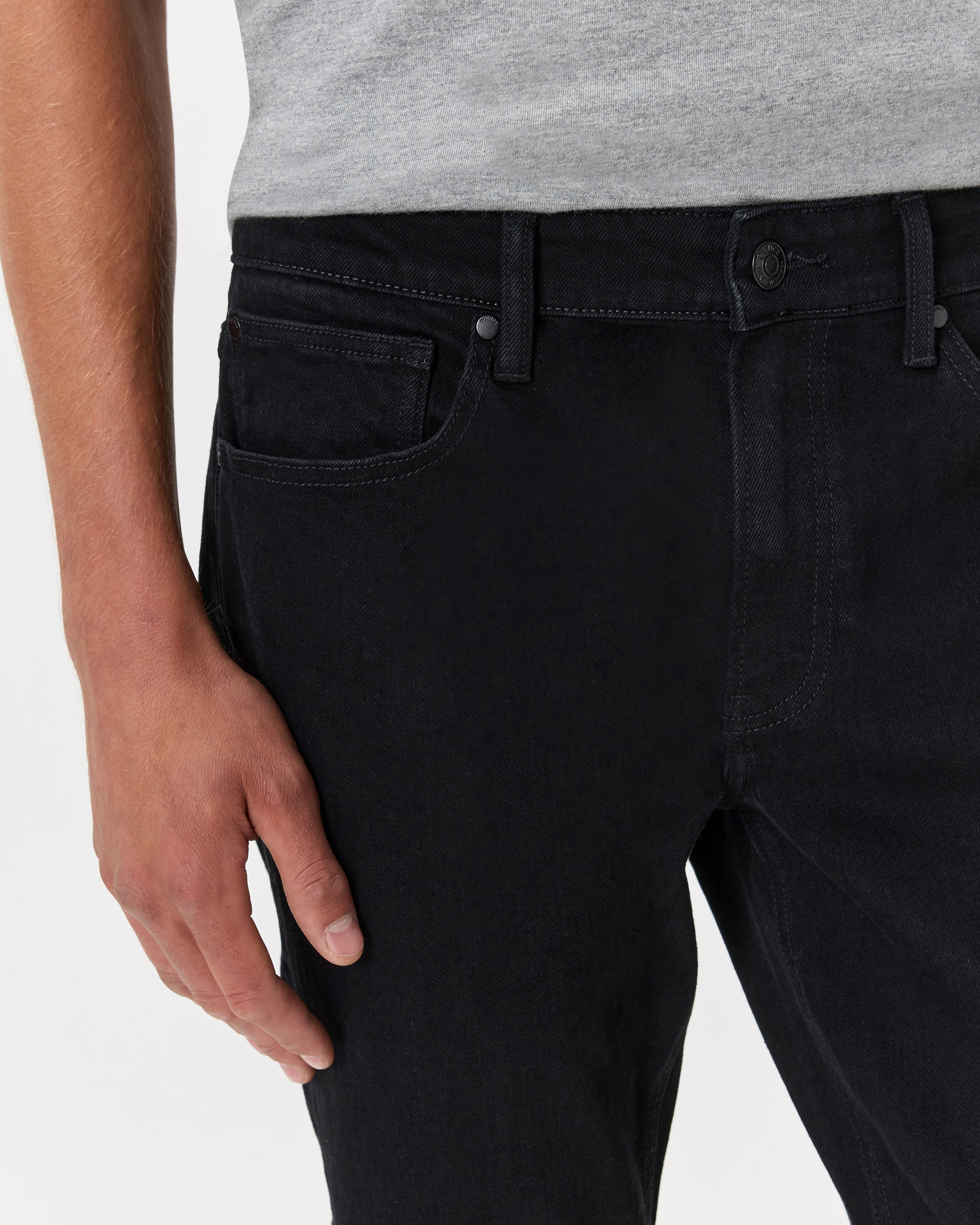 Warren Stretch Slim Jeans in Black