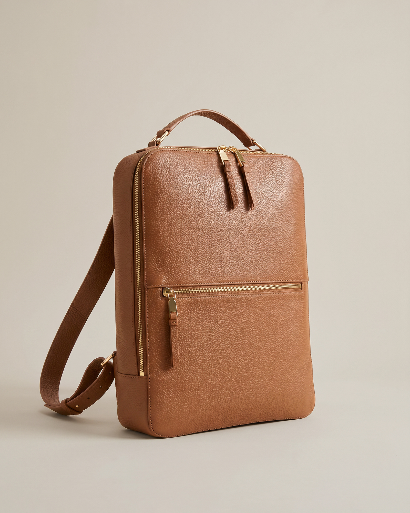 Cognac Marlow Laptop Backpack