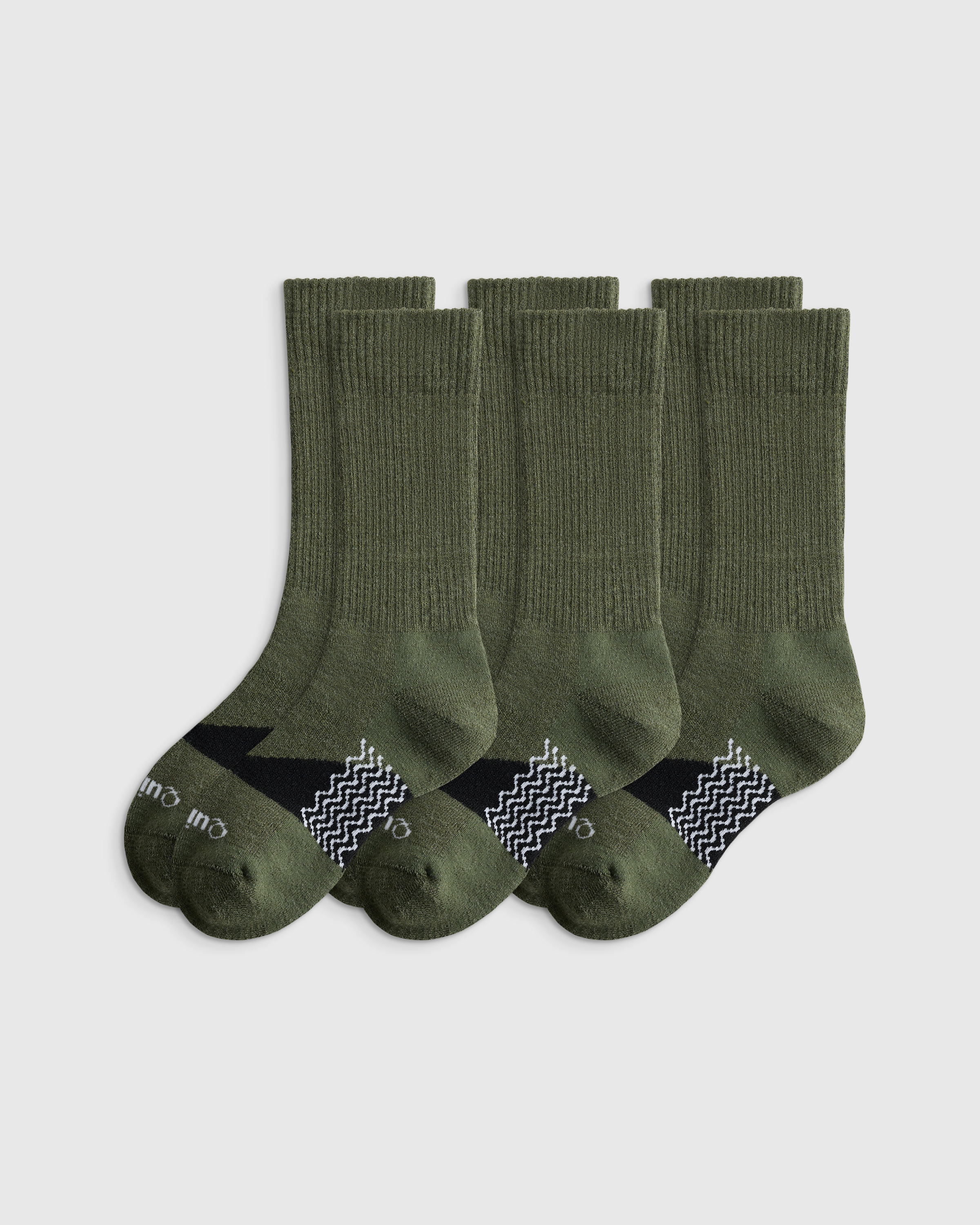 Military Olive Alpaca Boot Socks (3-Pack)