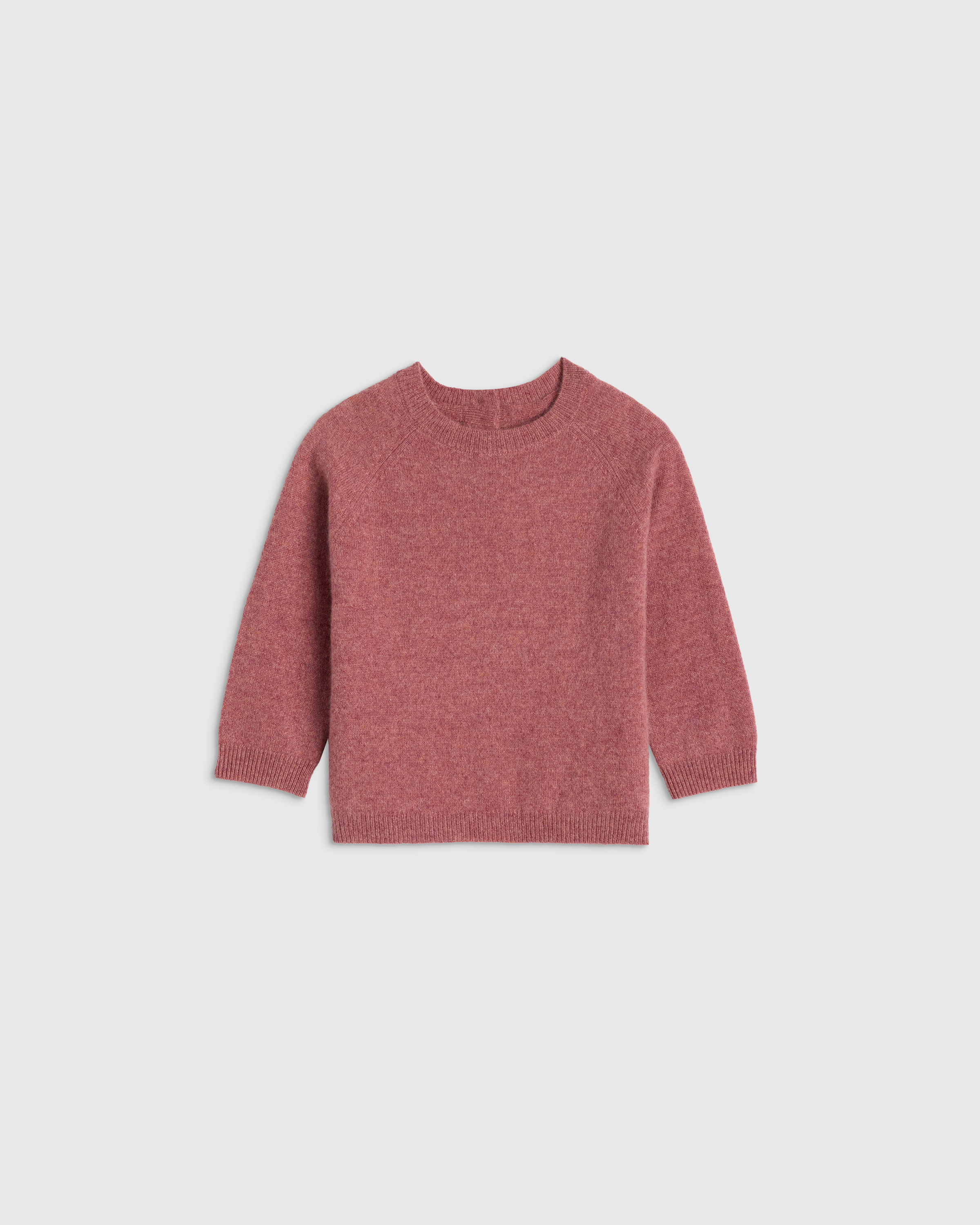 Quince Washable Cashmere Crewneck Sweater In Pink