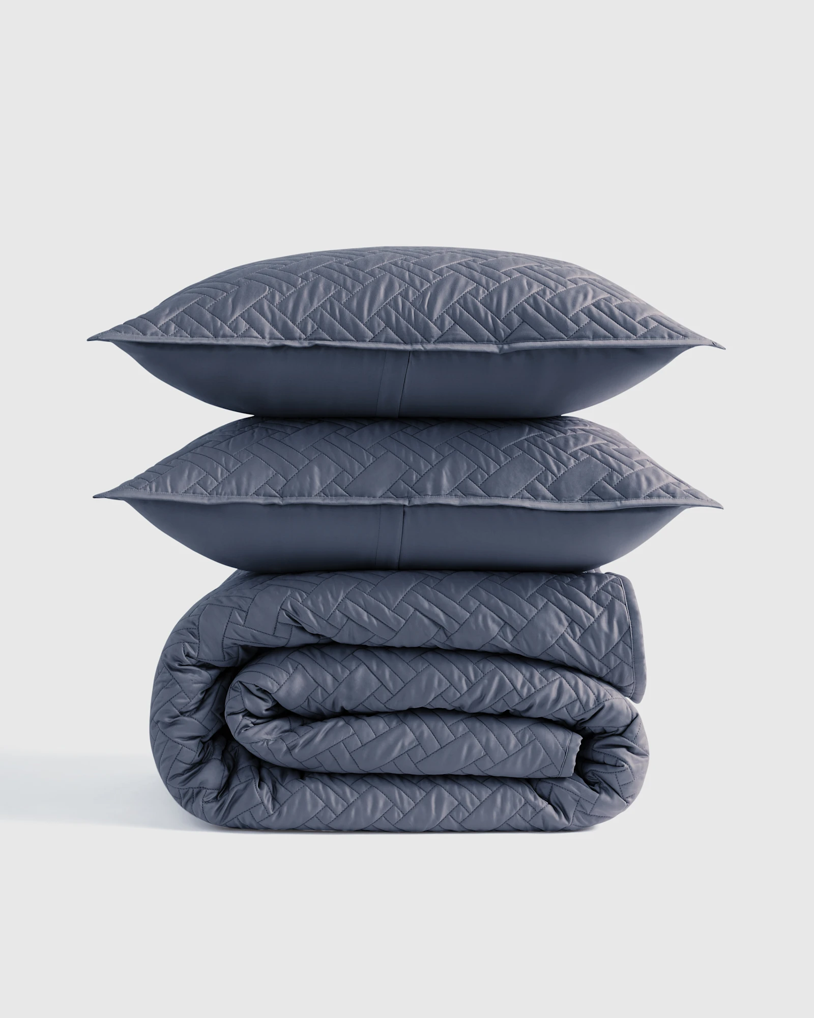 100% Organic Cotton Basketweave Quilt Set
