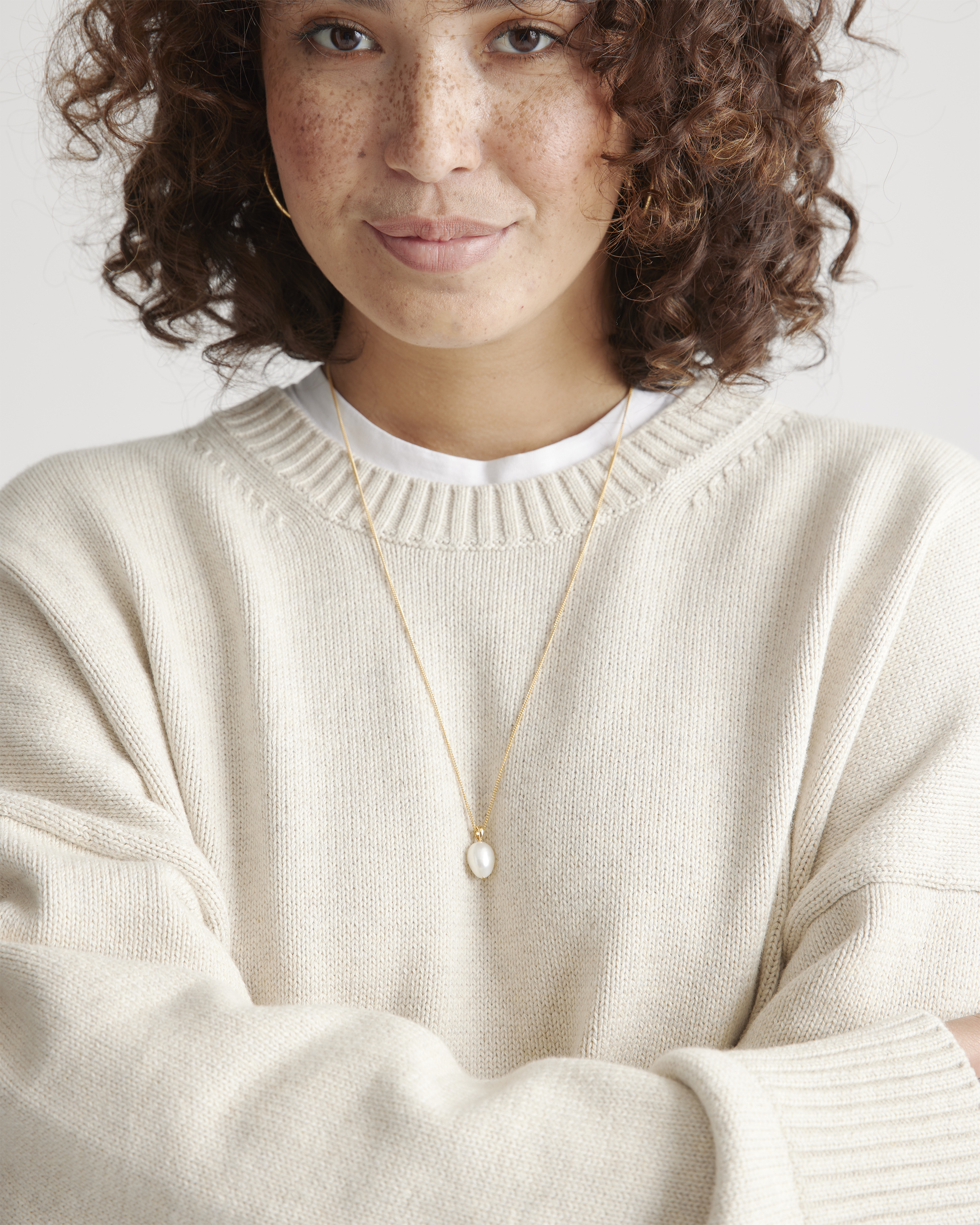 100% Organic Cotton Boyfriend Crew Sweater